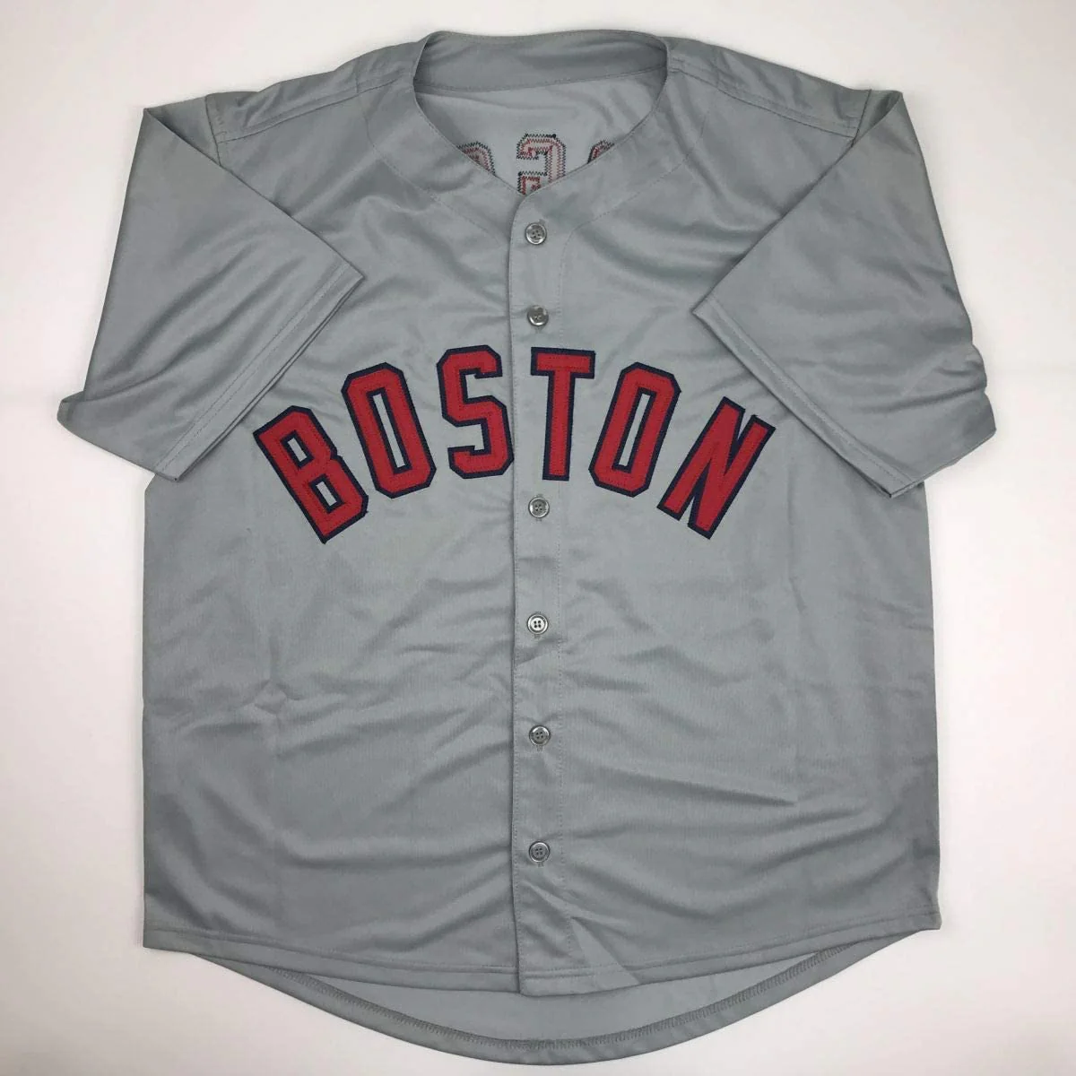 Autographed/Signed Wade Boggs Boston Grey Baseball Jersey JSA COA - Image 4