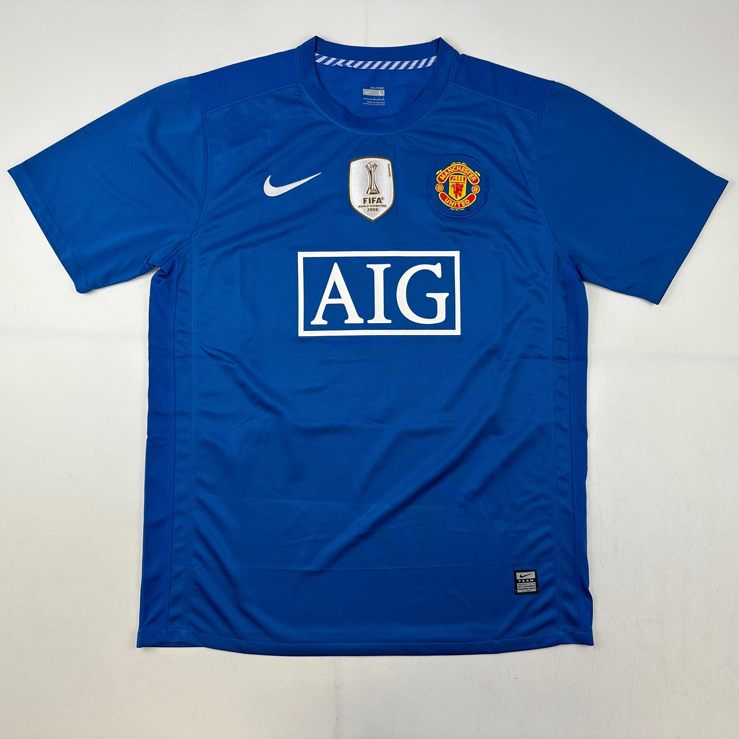 Autographed/Signed Wayne Rooney Manchester United Blue Soccer Jersey Beckett BAS COA - Image 4