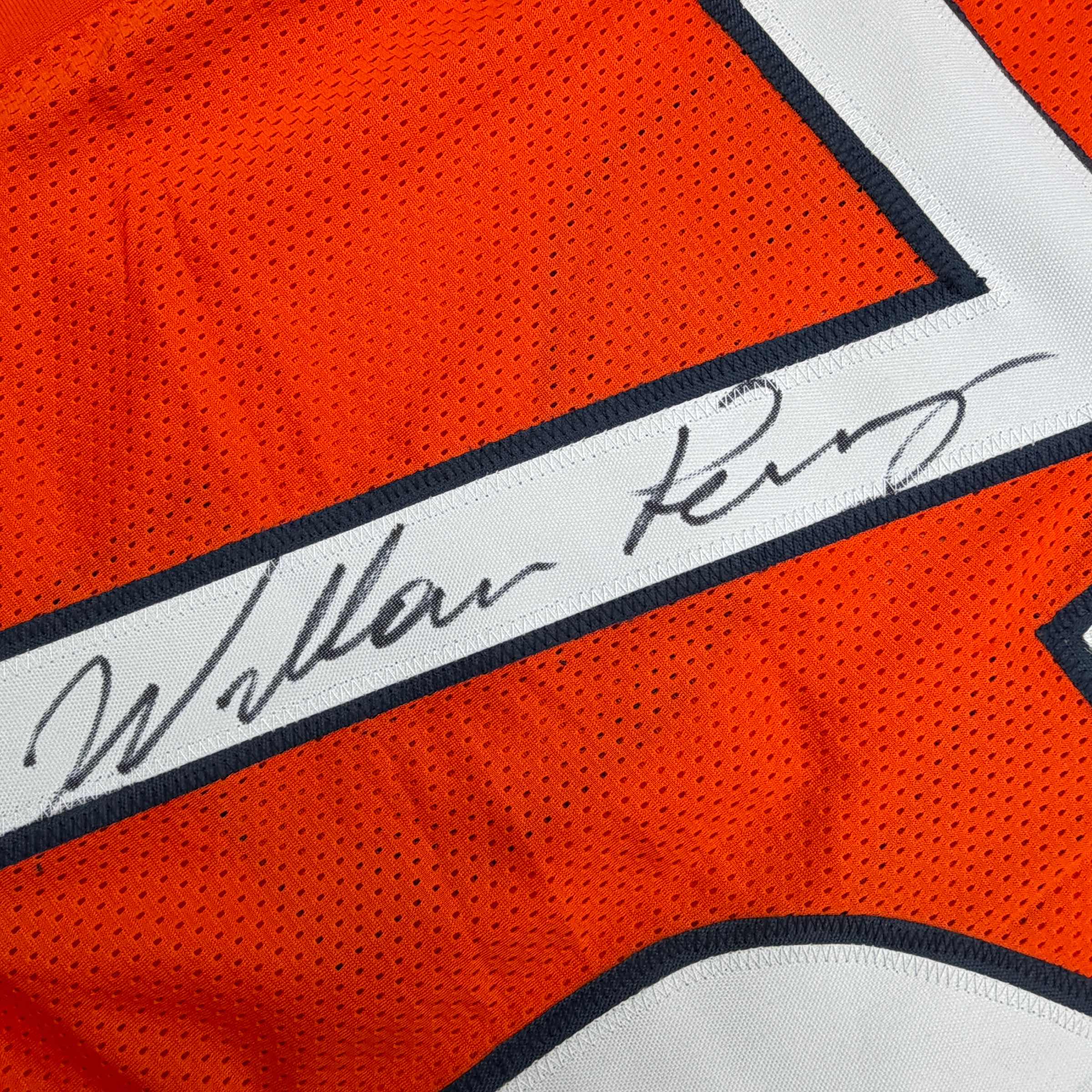 Autographed/Signed William Perry The Refrigerator Chicago Orange Football Jersey Beckett BAS COA - Image 3