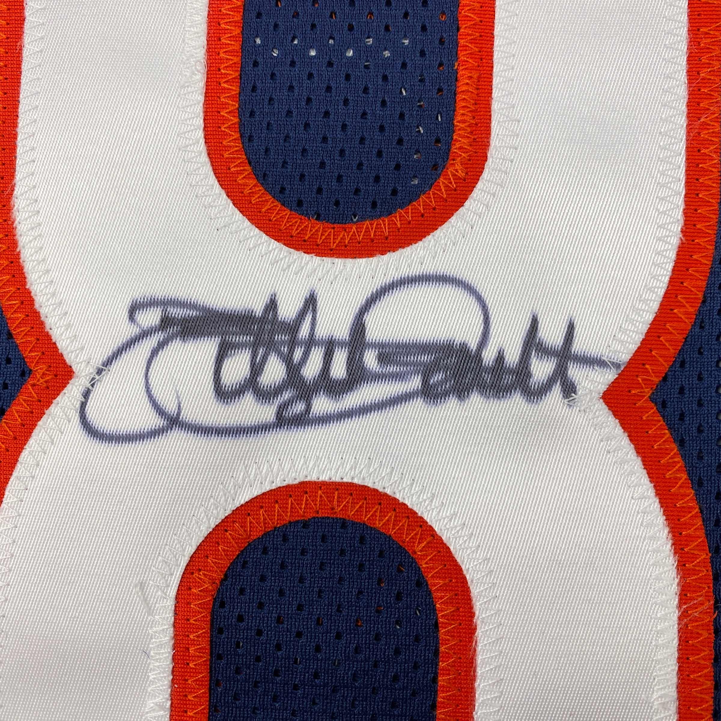 Autographed/Signed Willie Gault Chicago Blue Football Jersey JSA COA - Image 3