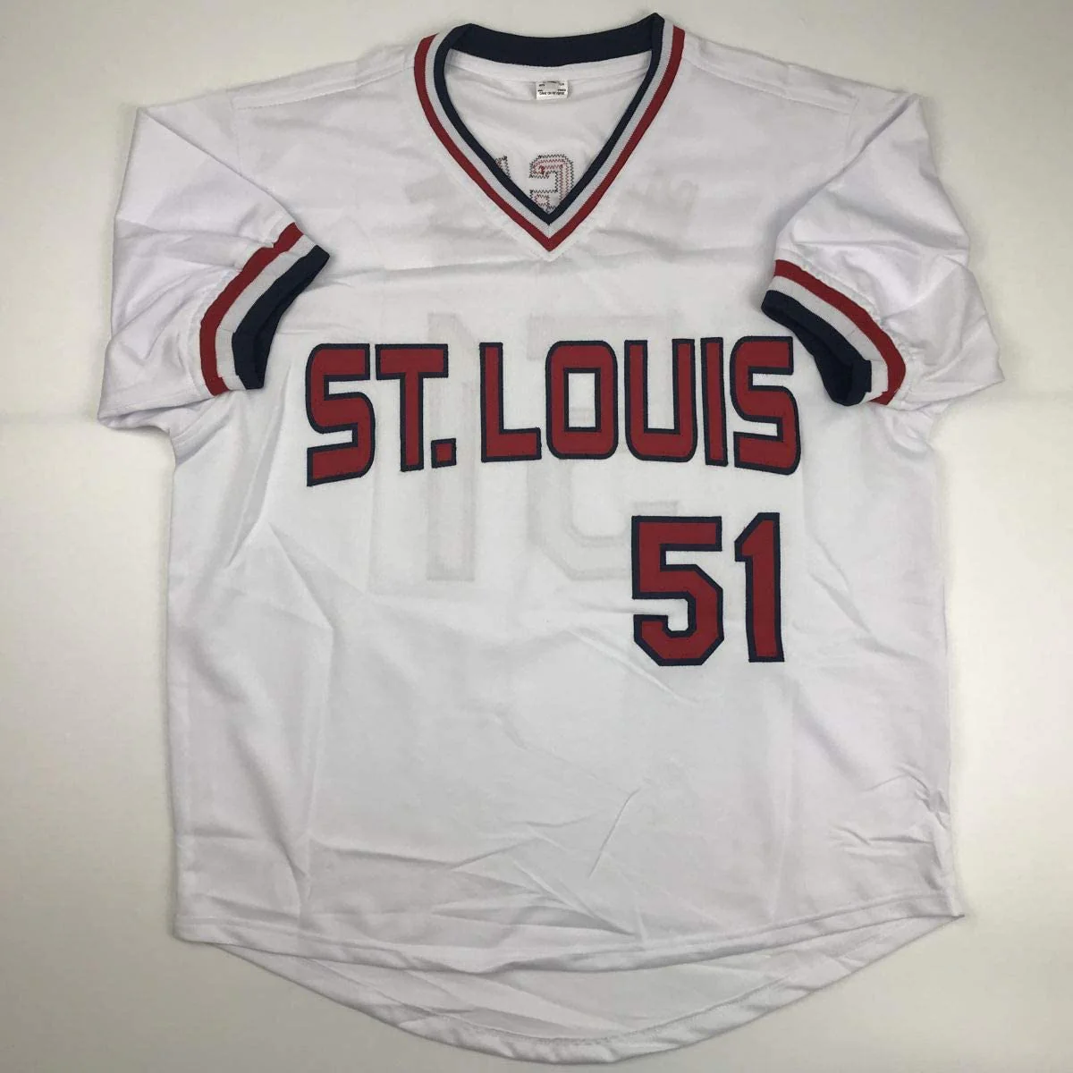 Autographed/Signed Willie McGee St. Louis White Baseball Jersey JSA COA - Image 4