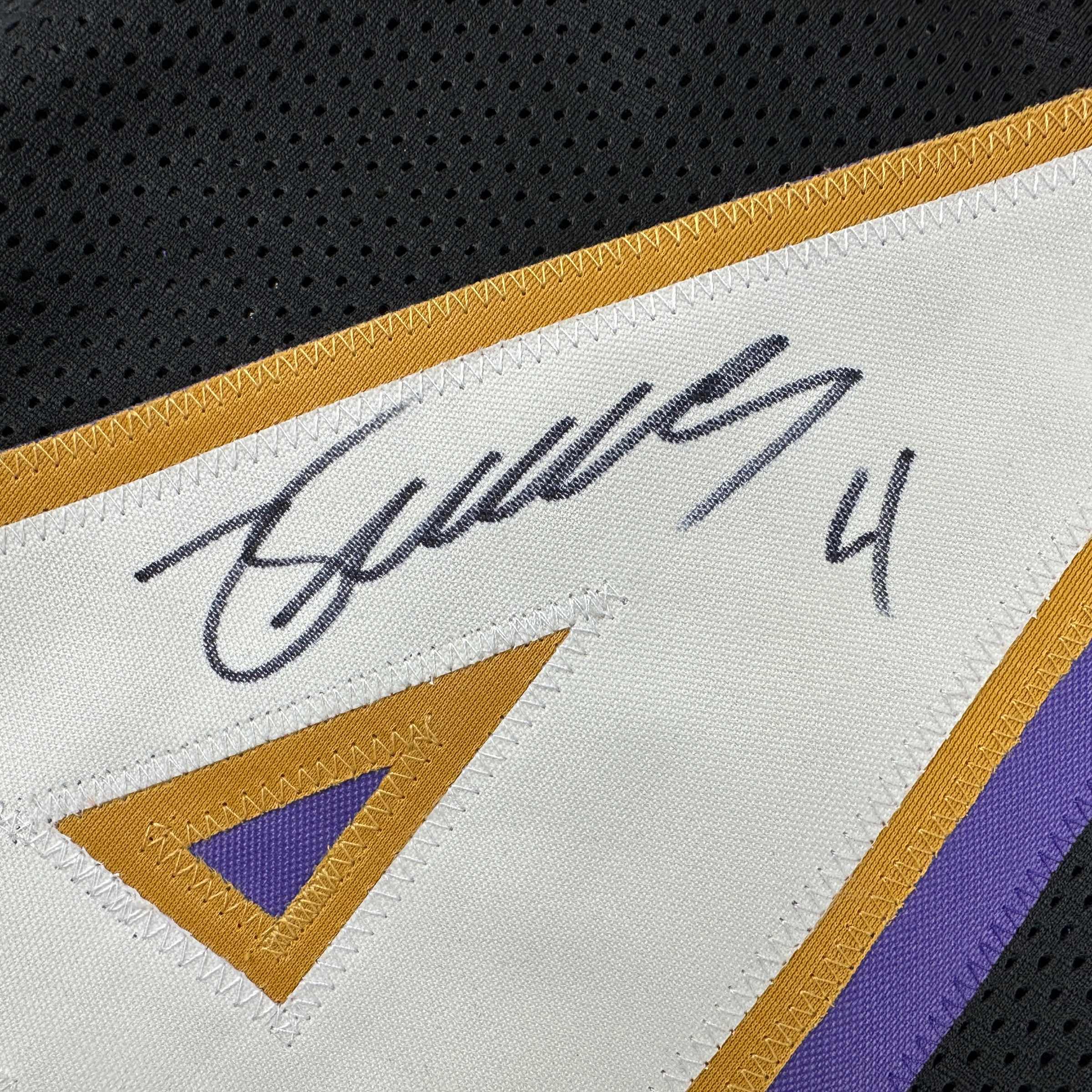 Autographed/Signed Zay Flowers Baltimore Black Football Jersey JSA COA - Image 3