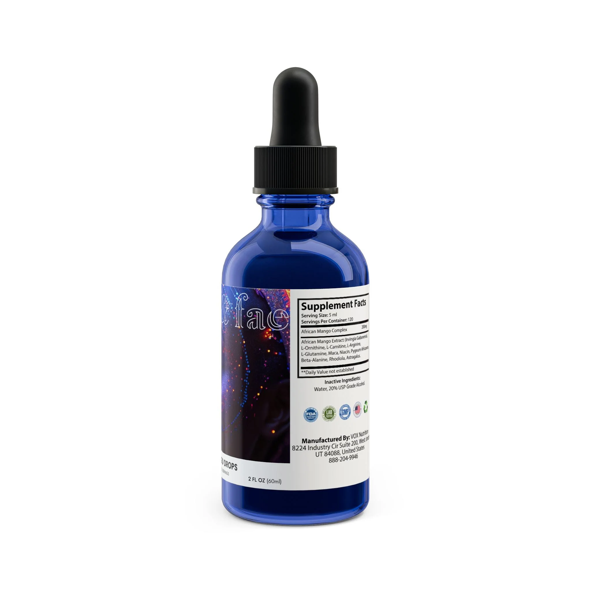 Aziza & Fae African Mango Drops Supplement (60ml, 2fl.oz) - Image 3