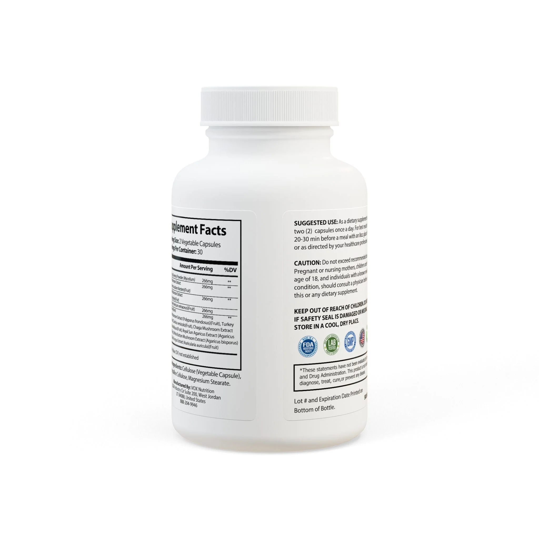 Aziza & Fae Mushroom Blend Supplement (60 Capsules) - Image 4