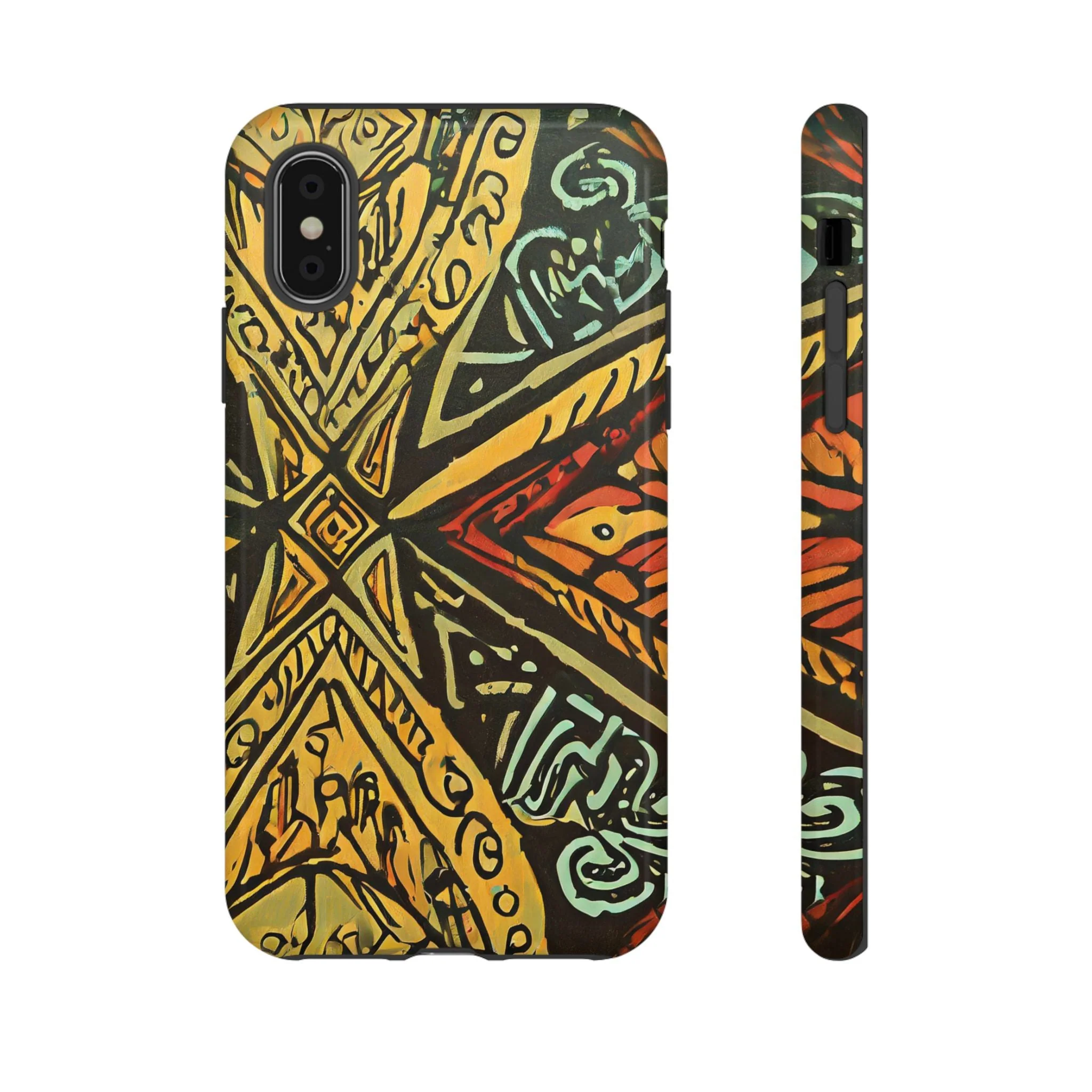 Aztec Vibrant Tough Phone Case - Image 3