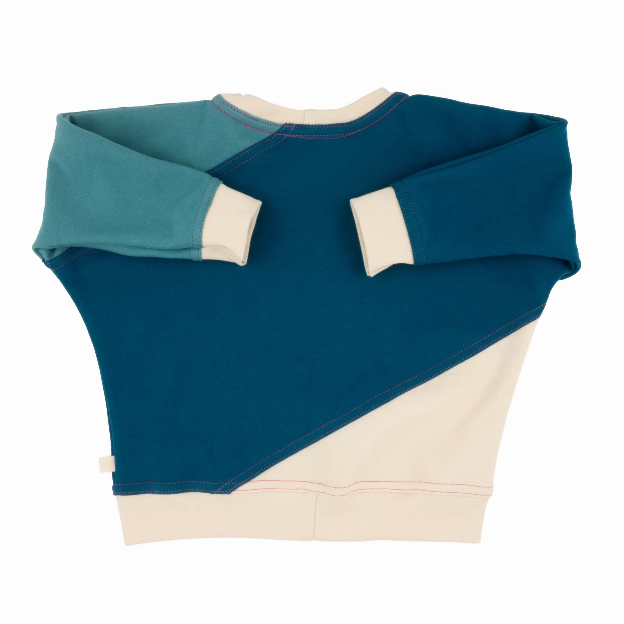 Baby Diagonal Colorblock Sweatshirt - Image 10
