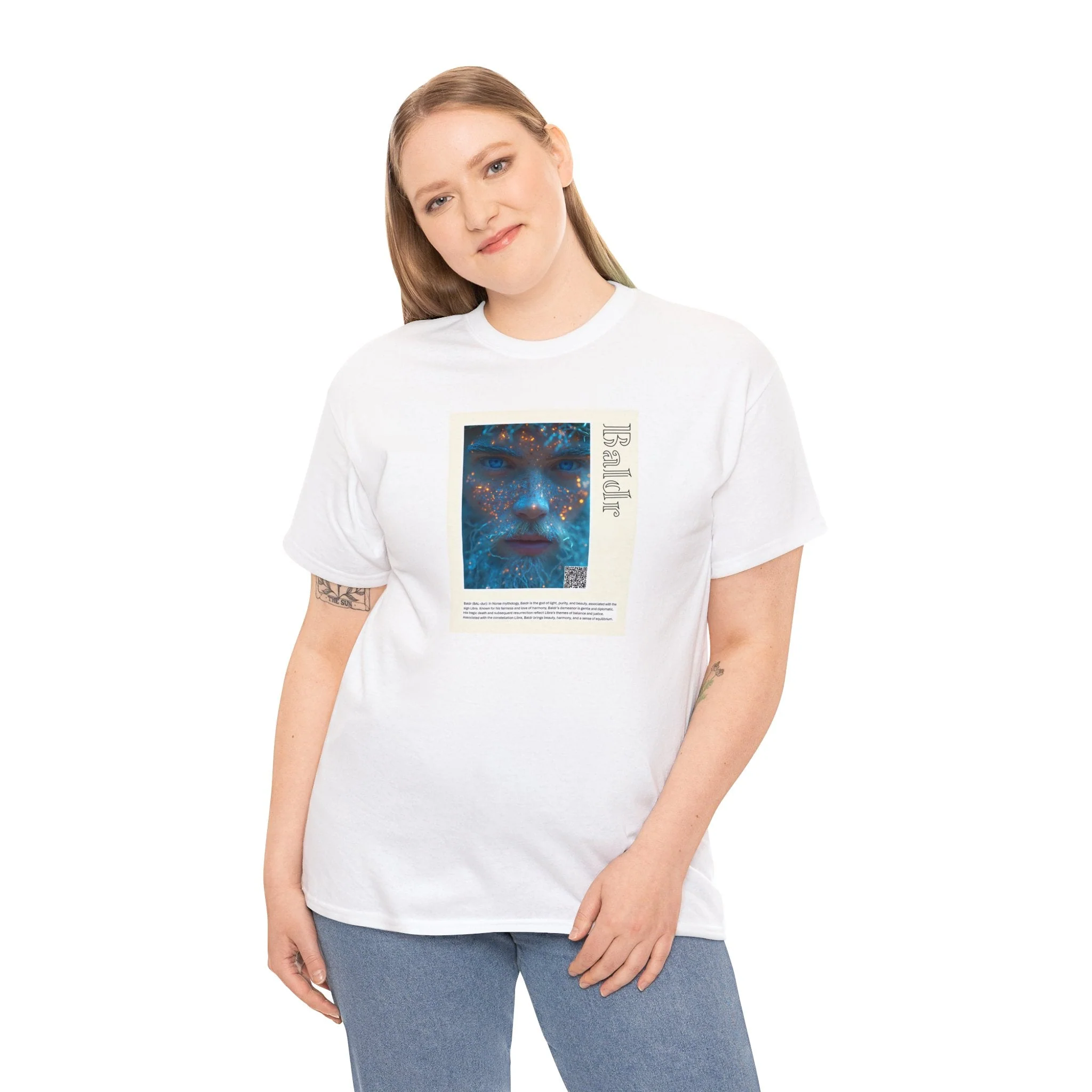 Baldr Aziza & Fae Unisex Heavy Cotton Tee - Image 61