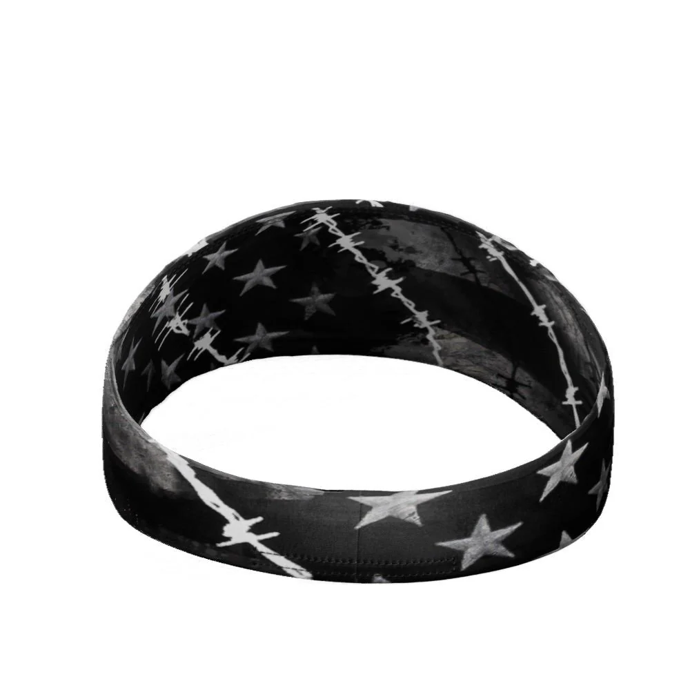 Barbed Wire USA Flag Headband - Image 3