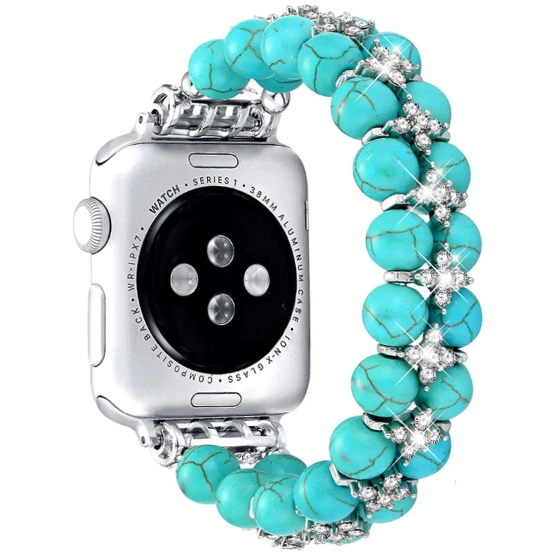 Beaded Apple Watch Band Series 11/10/9/8/7/6/5/4/ SE / Ultra 1/2/3 - Image 6