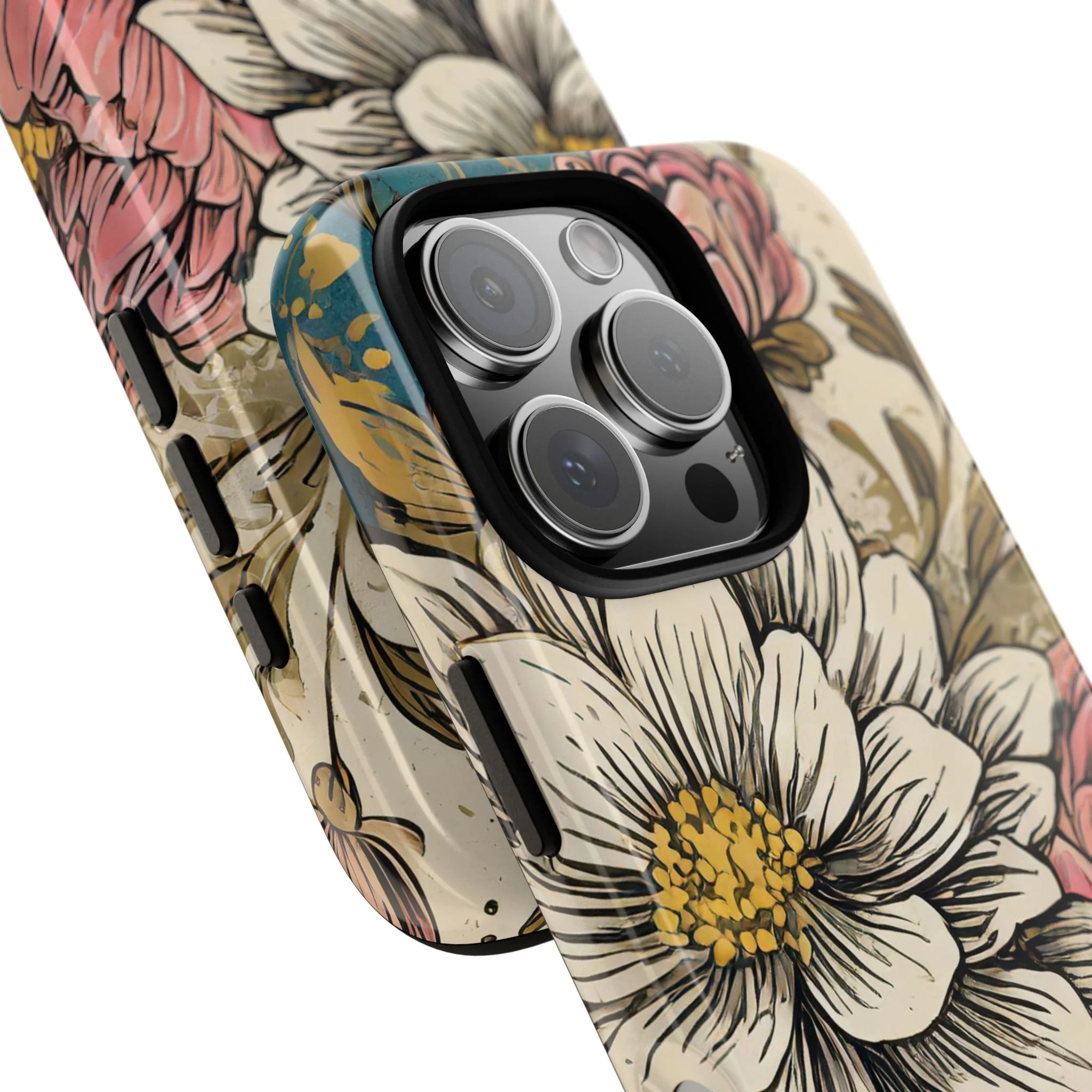 Beautiful White Floral Tough Case - Image 109