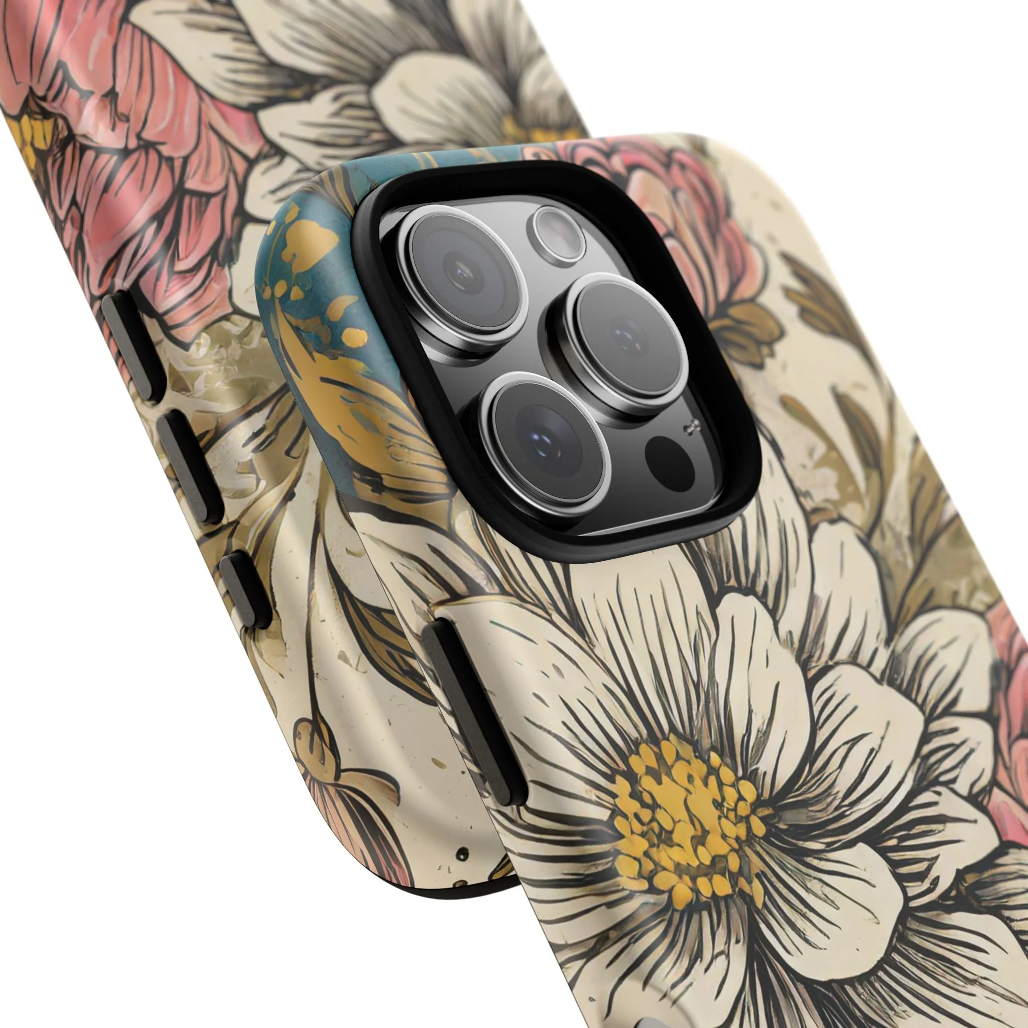 Beautiful White Floral Tough Case - Image 112