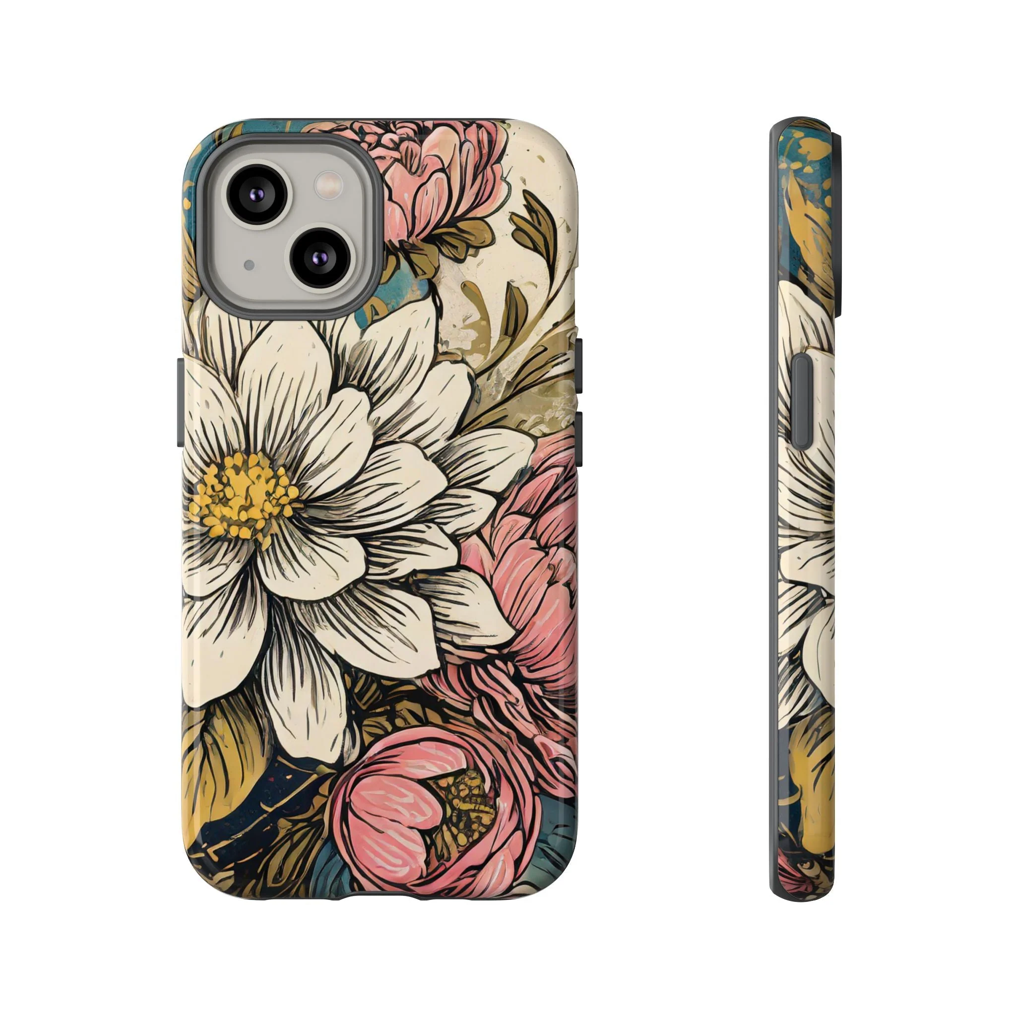 Beautiful White Floral Tough Case - Image 27