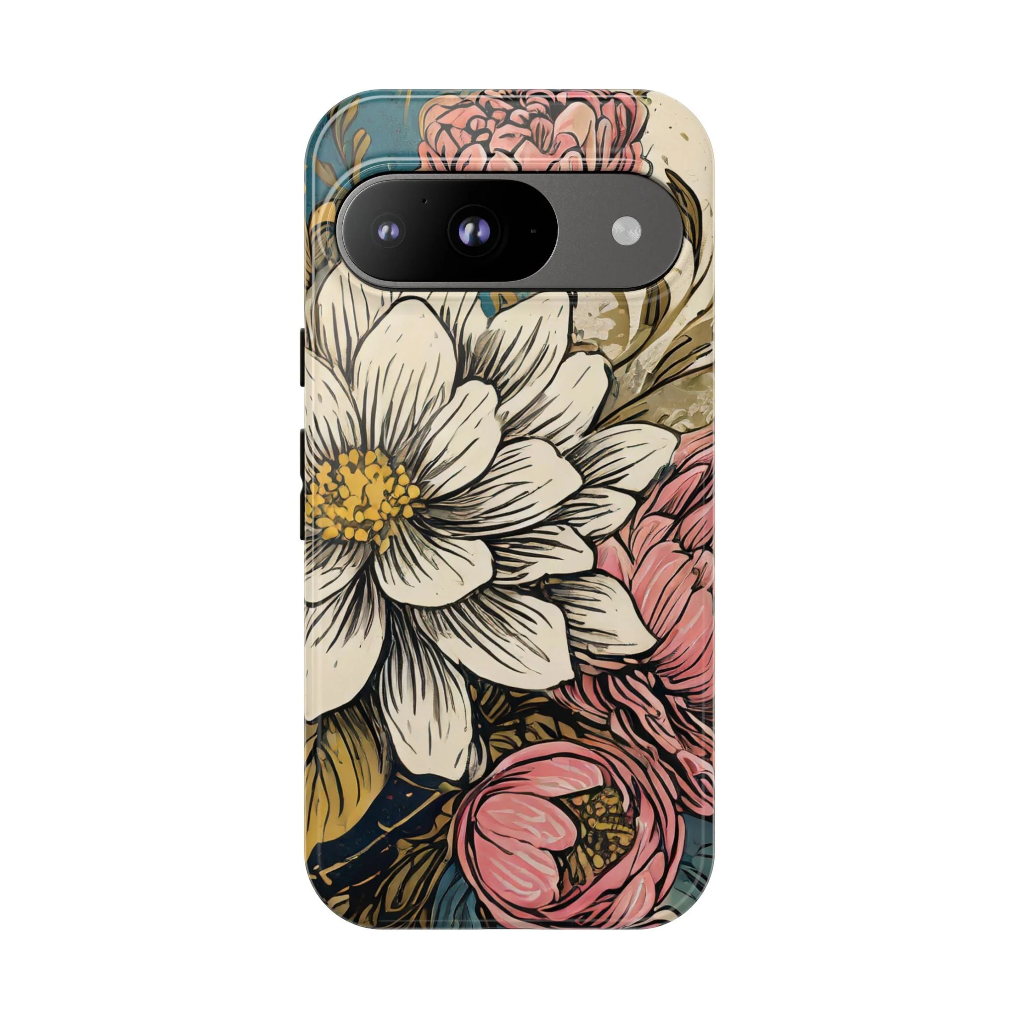 Beautiful White Floral Tough Case - Image 47