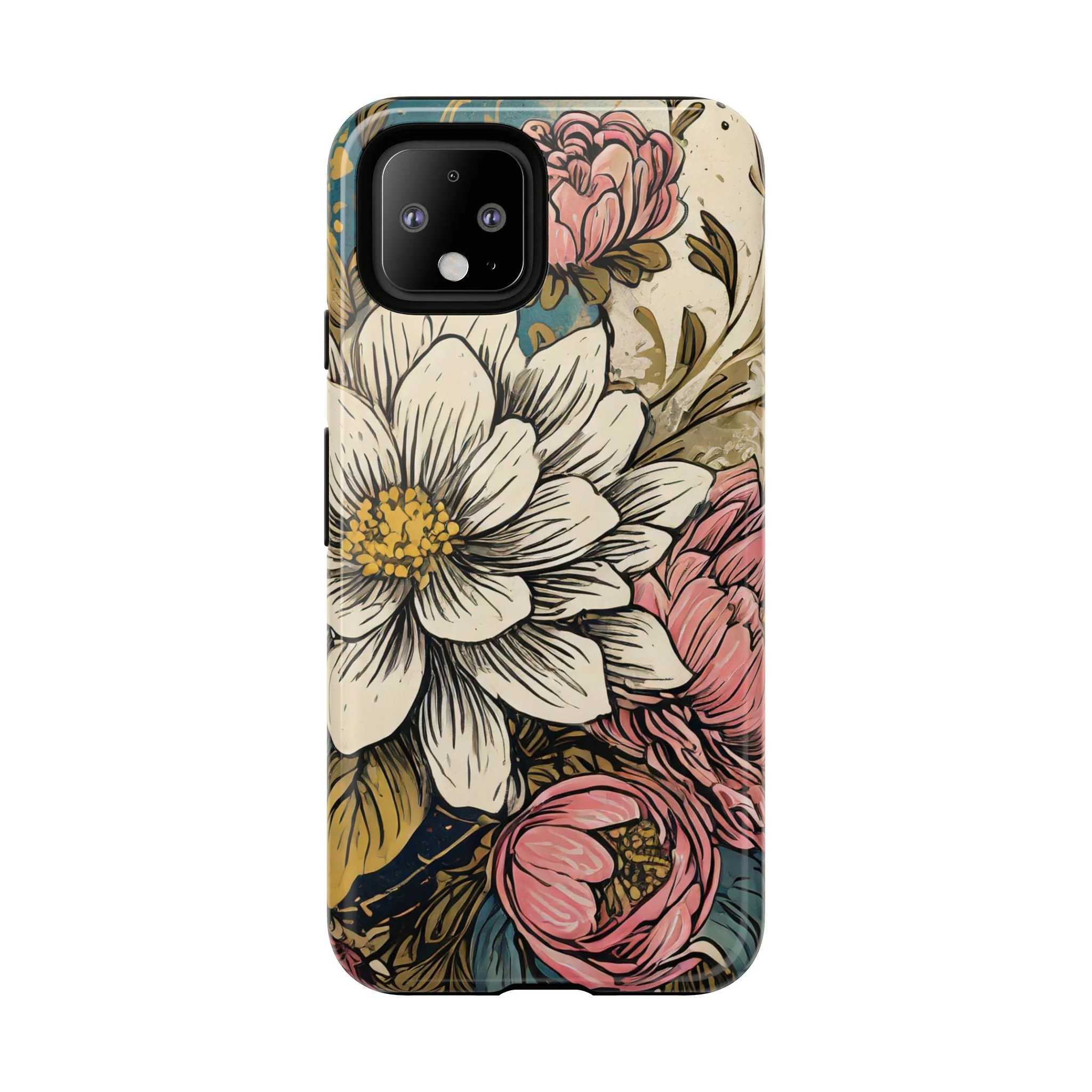 Beautiful White Floral Tough Case - Image 51