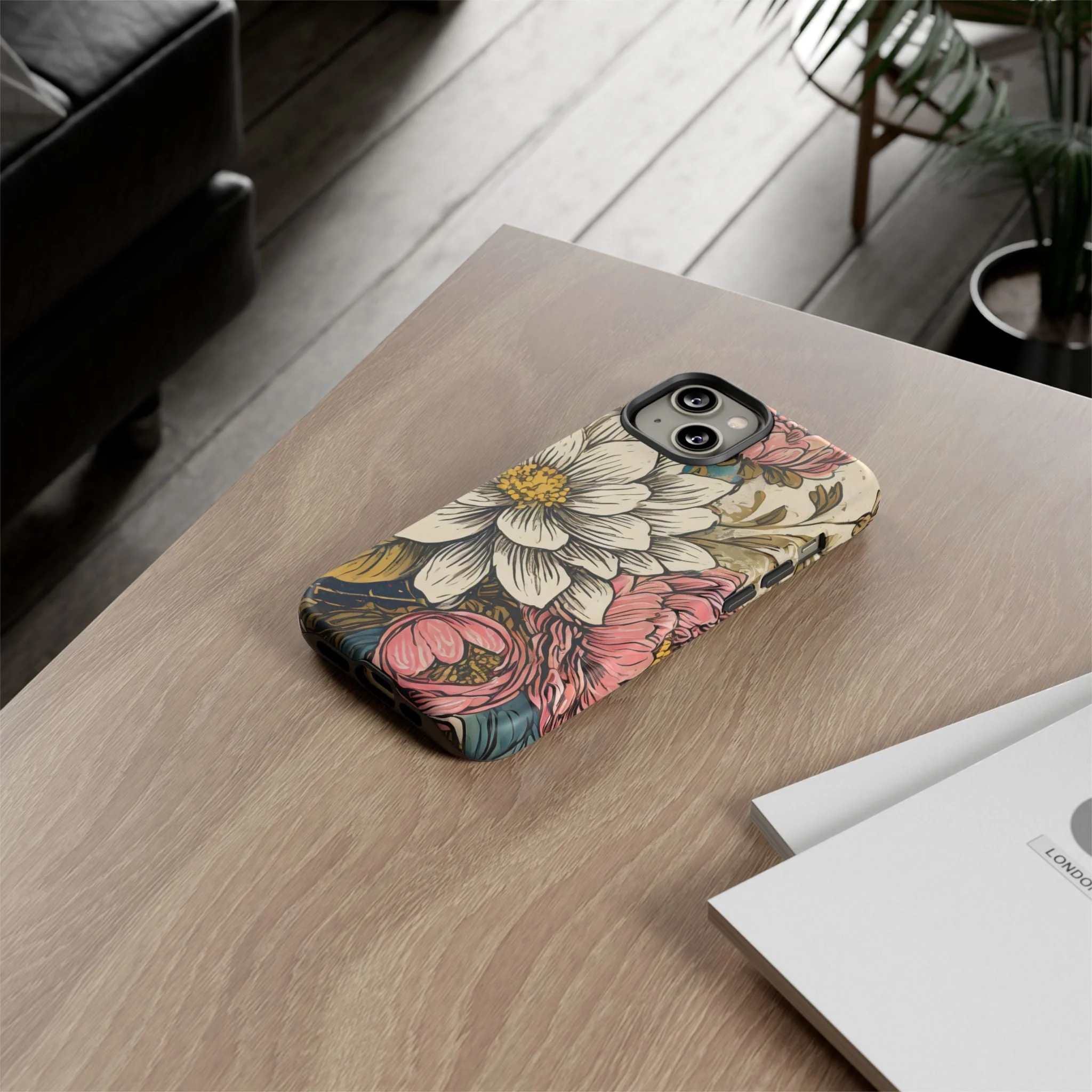 Beautiful White Floral Tough Case - Image 70