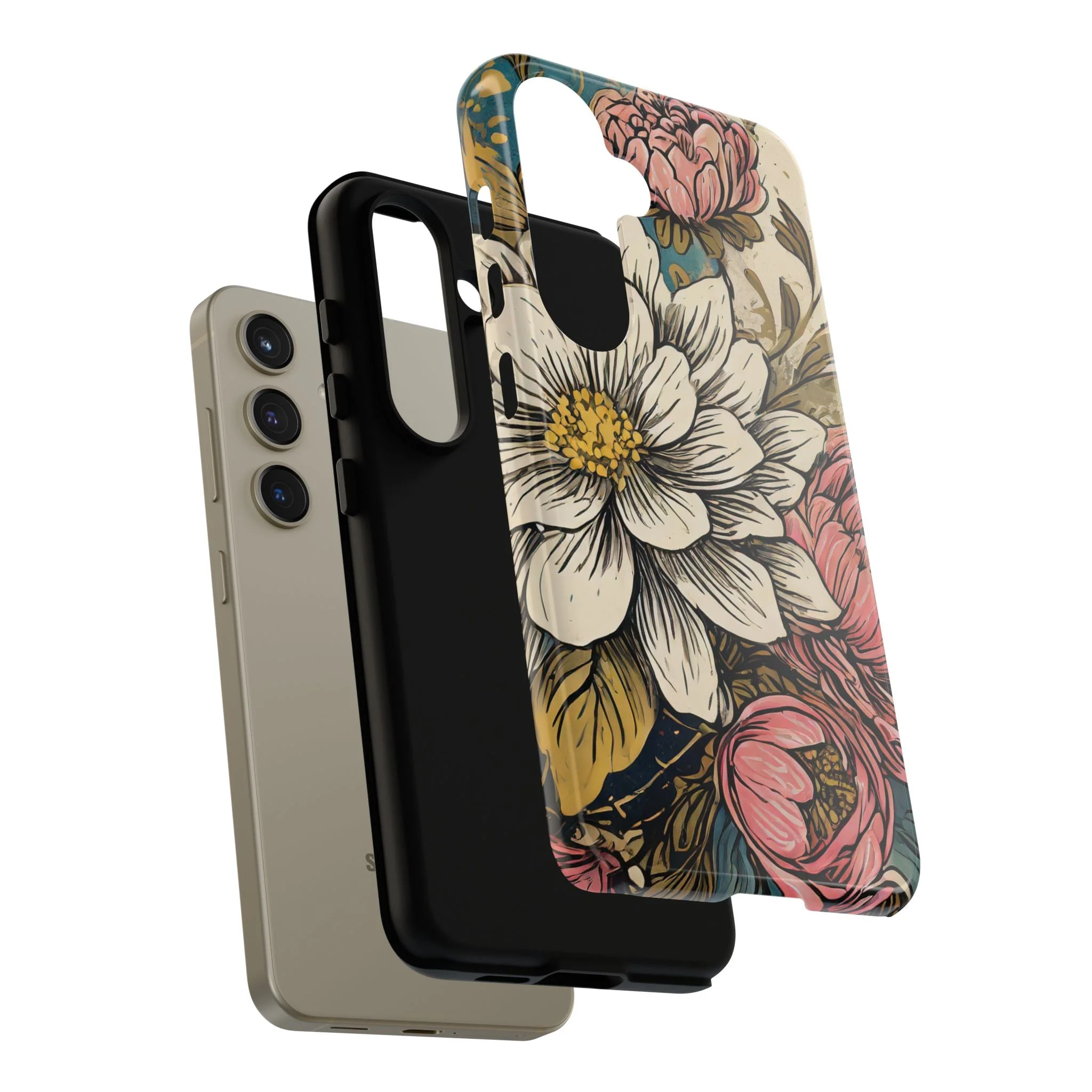Beautiful White Floral Tough Case - Image 93