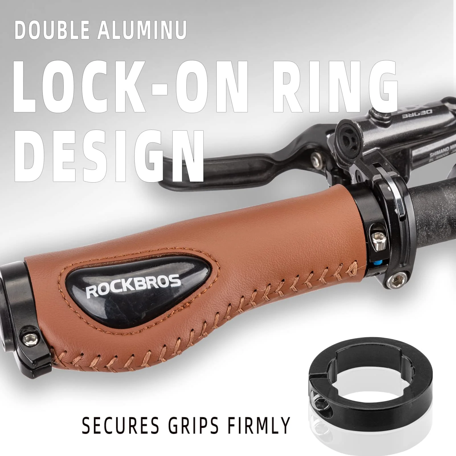 Bike Handle Grips Ergonomics Design Soft Gel Dual Lock - Image 17