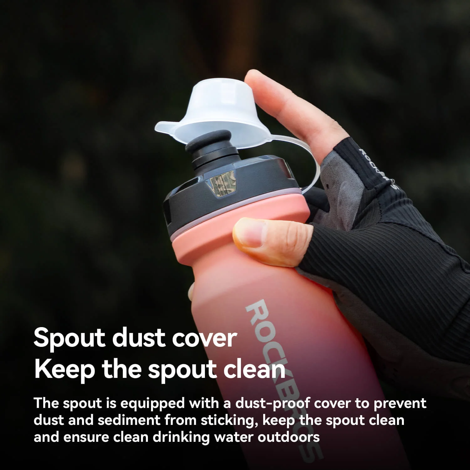 Bike Water Bottle with Soft-Touch Grip & Pull-Top Lid - 600/750ml - Image 12