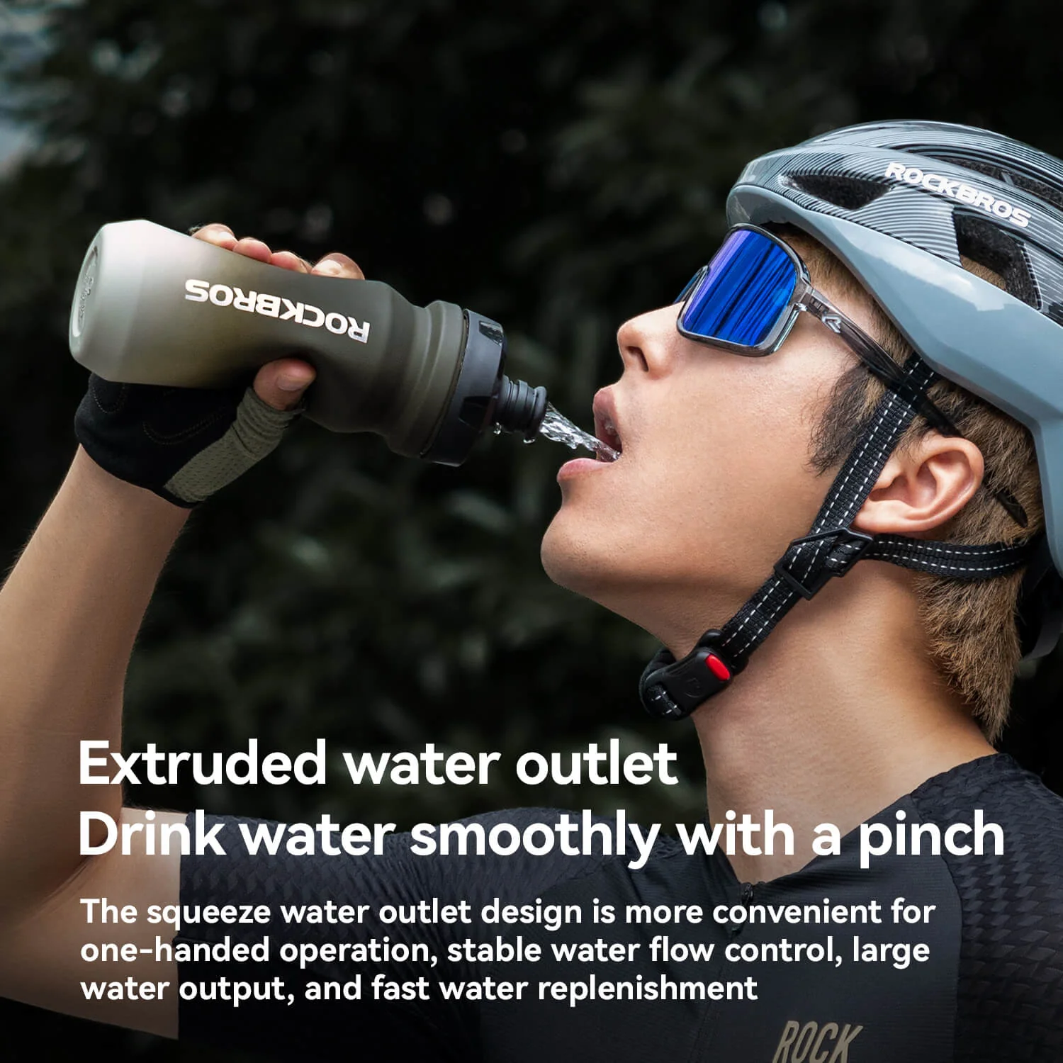 Bike Water Bottle with Soft-Touch Grip & Pull-Top Lid - 600/750ml - Image 13