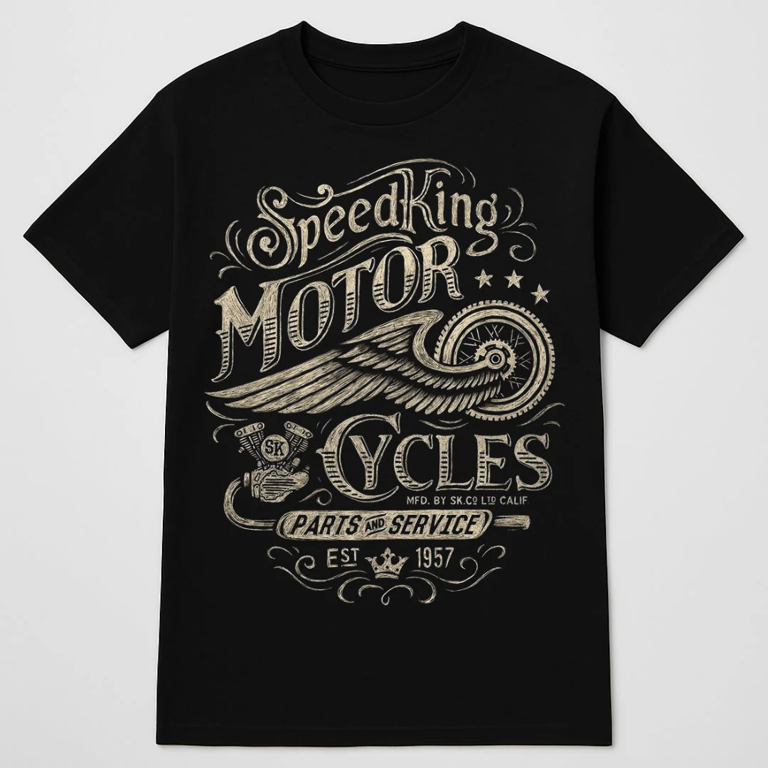 Biker Designed T-shirt - Image 9
