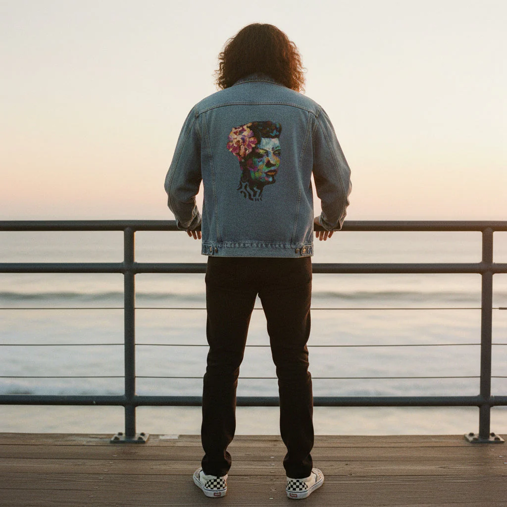 Billie Holiday Men's Denim Jacket HUE+MAN Collective