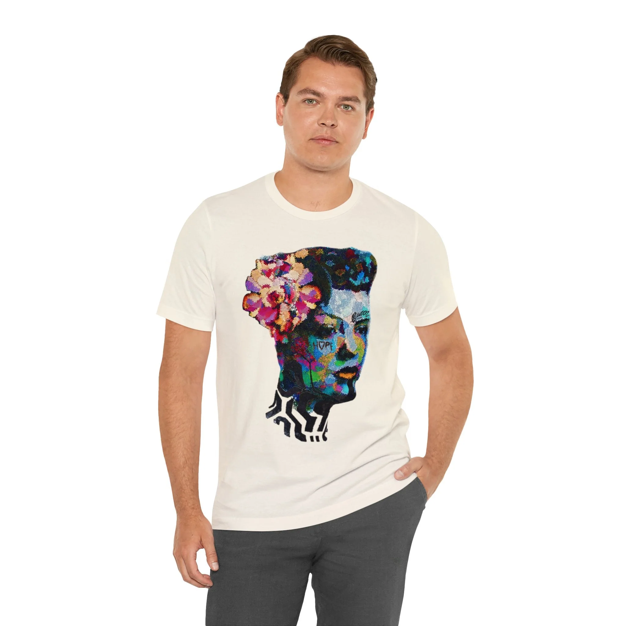 Billie Radical Unisex High End Cotton Short Sleeve Tee HUE+MAN Collective - Image 19