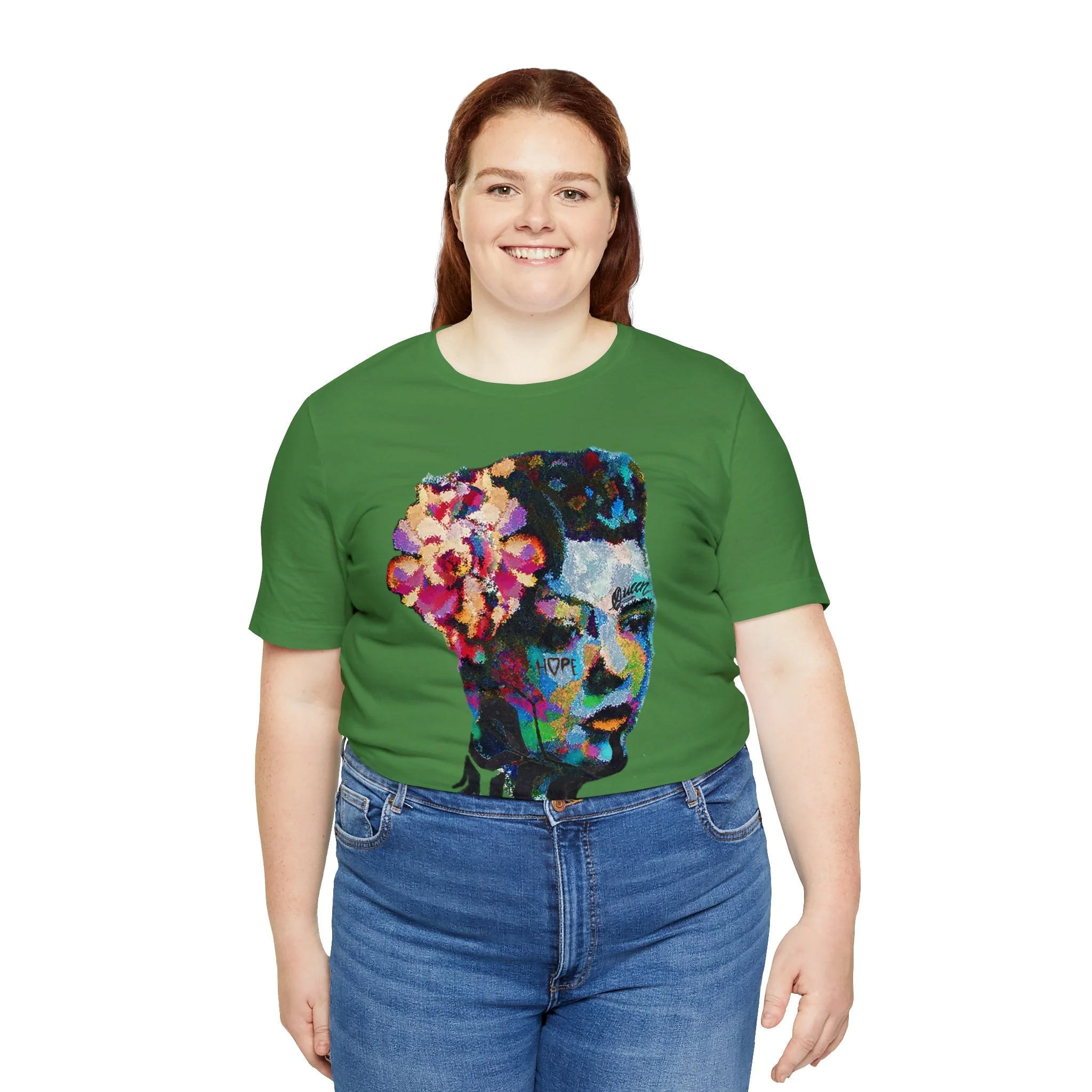 Billie Radical Unisex High End Cotton Short Sleeve Tee HUE+MAN Collective - Image 50