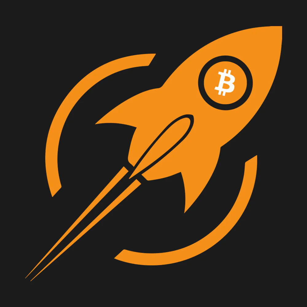 Bitcoin Rocket T-Shirt - Black - Image 2