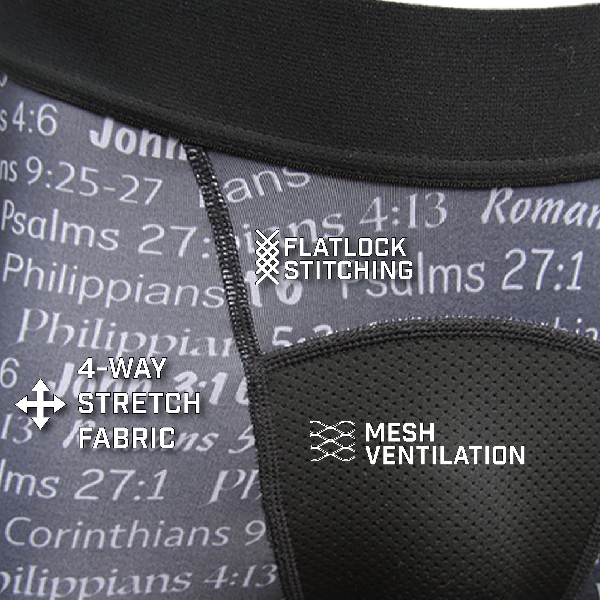 Black BLESSED Compression Tights - Image 3
