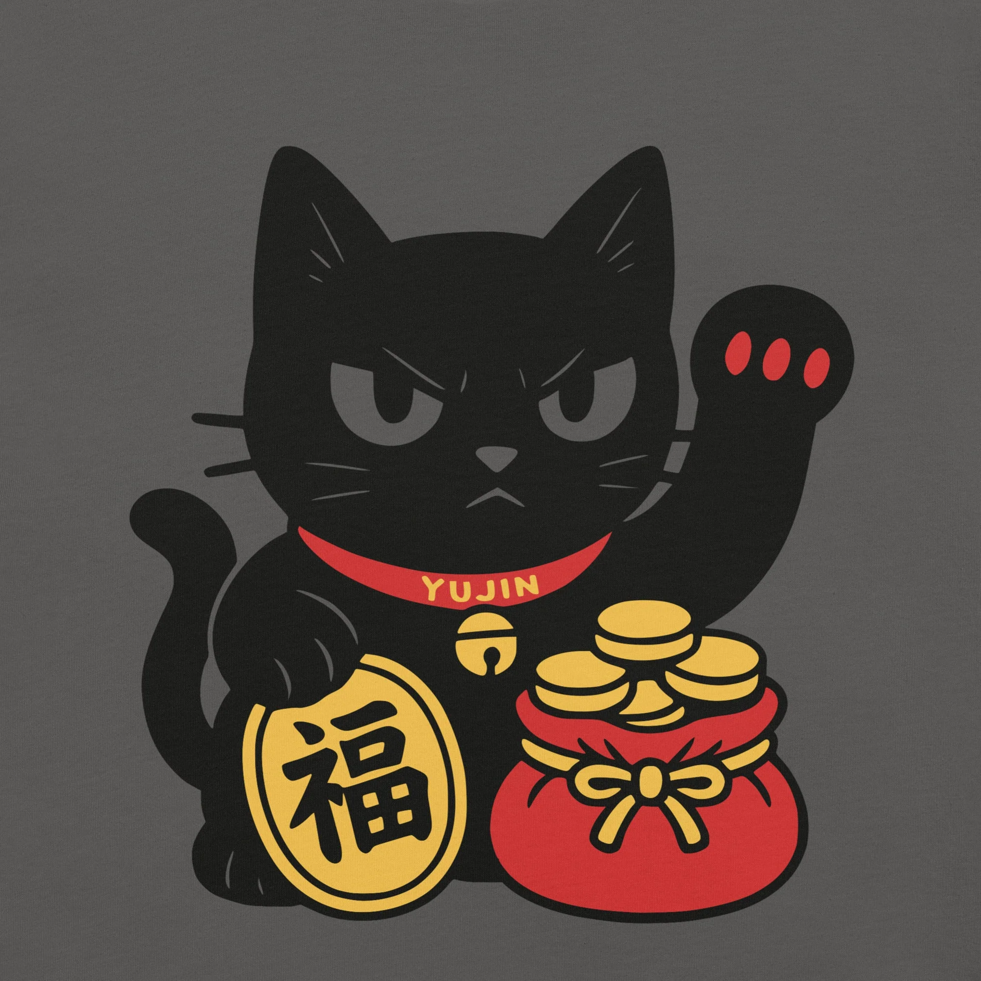 Black Cat Lucky T-Shirt - Image 10