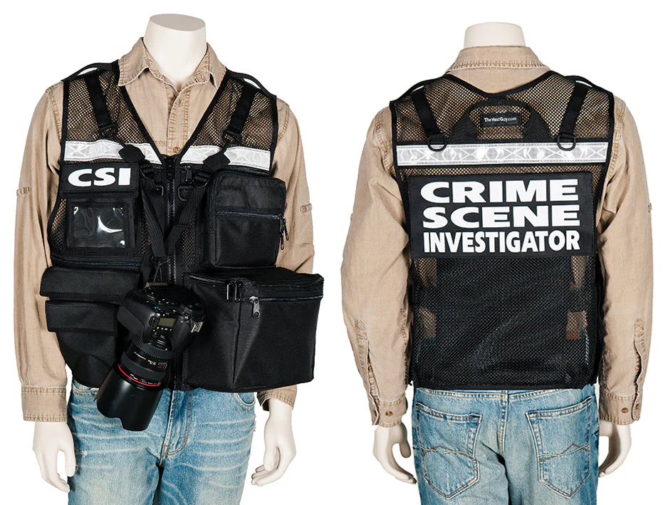 Black Mesh CSI Vest - Image 2