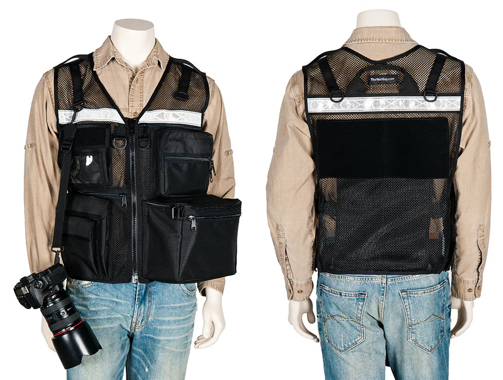 Black Mesh CSI Vest - Image 4