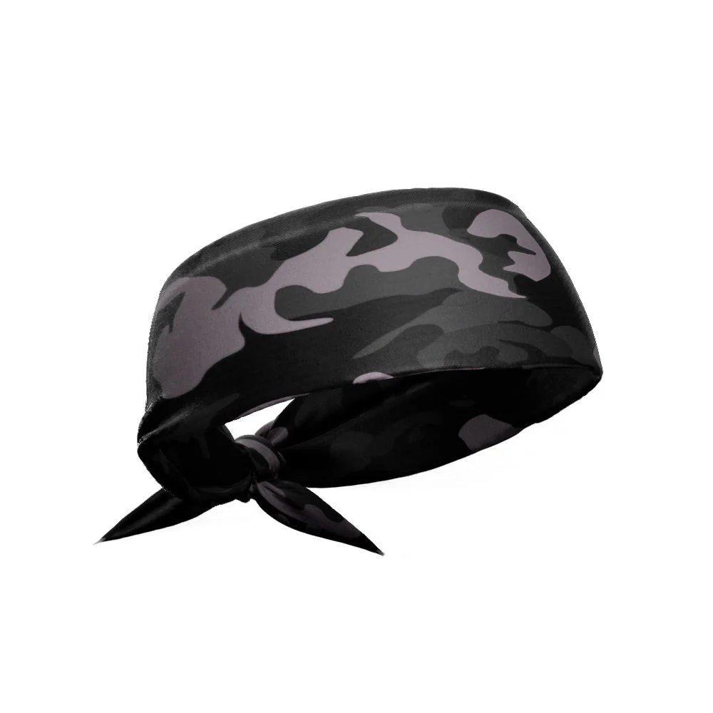 Blackout Camo Tie Headband - Image 2