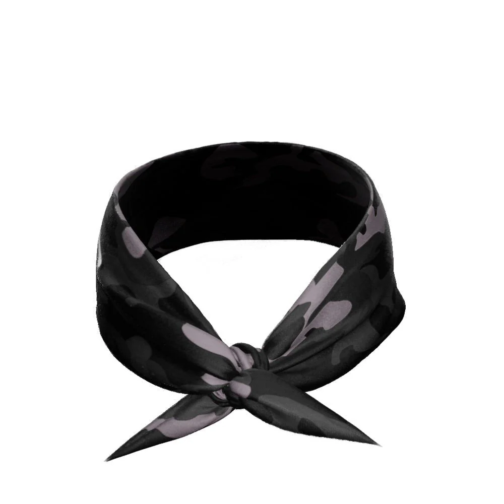 Blackout Camo Tie Headband - Image 3