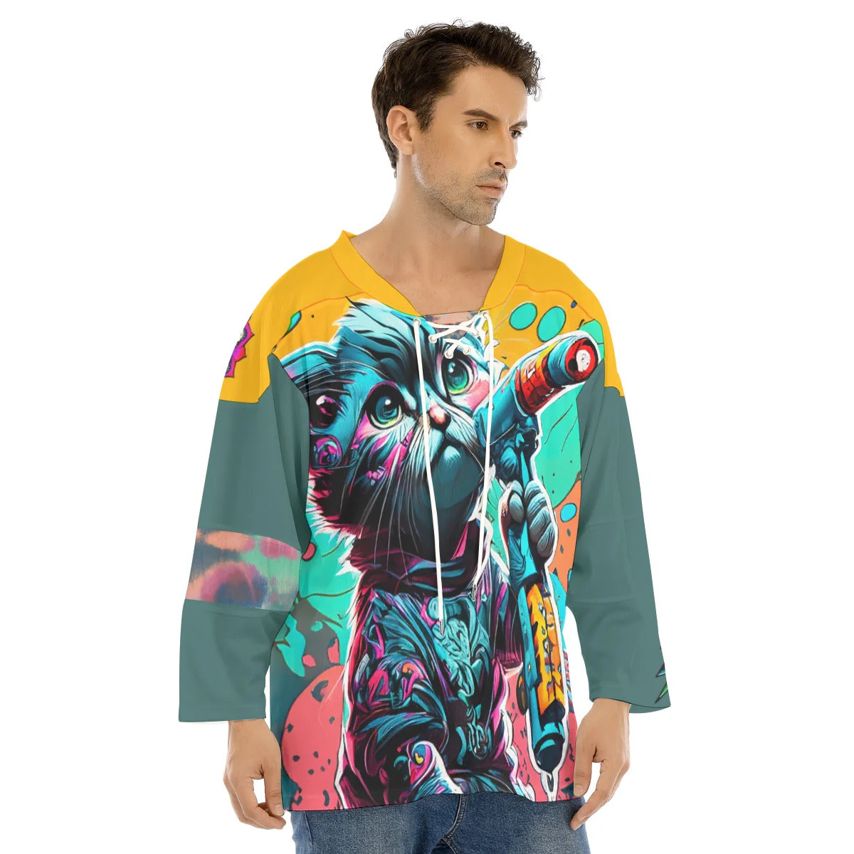Blicken Kitten Edition 2 Men's Jersey - Image 4
