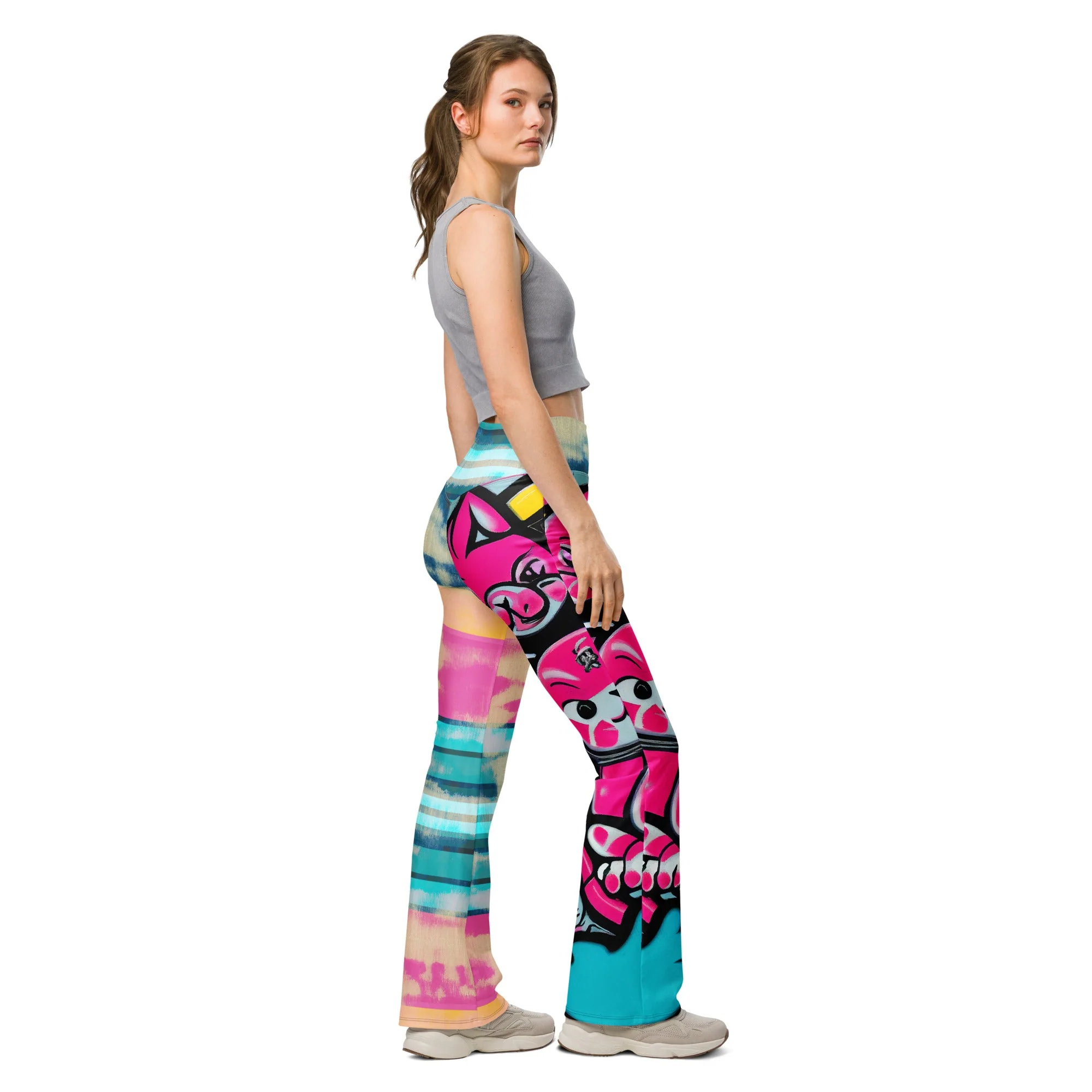 Blicky Kitty High Waist Flare leggings - Image 12