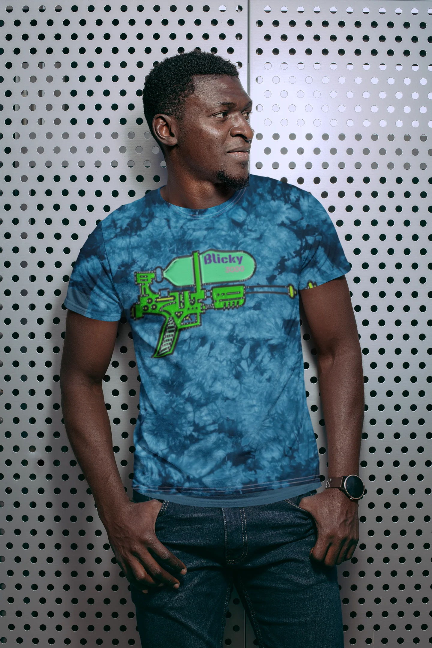 Blicky Lean Syrup Unisex Tie-Dye Tee - Image 2