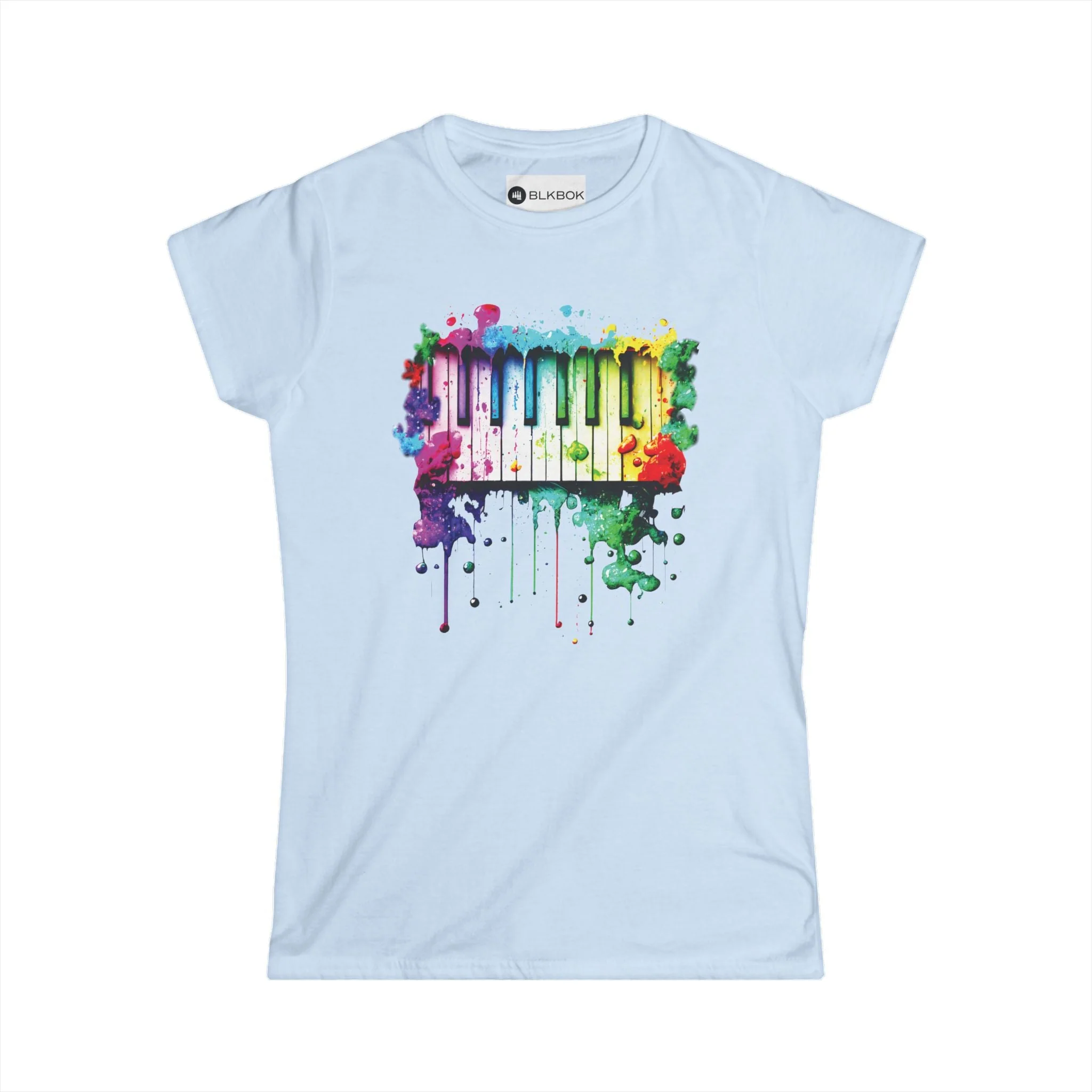 BLKBOK Piano Key Splatter T-Shirt Women's Tee - Image 5
