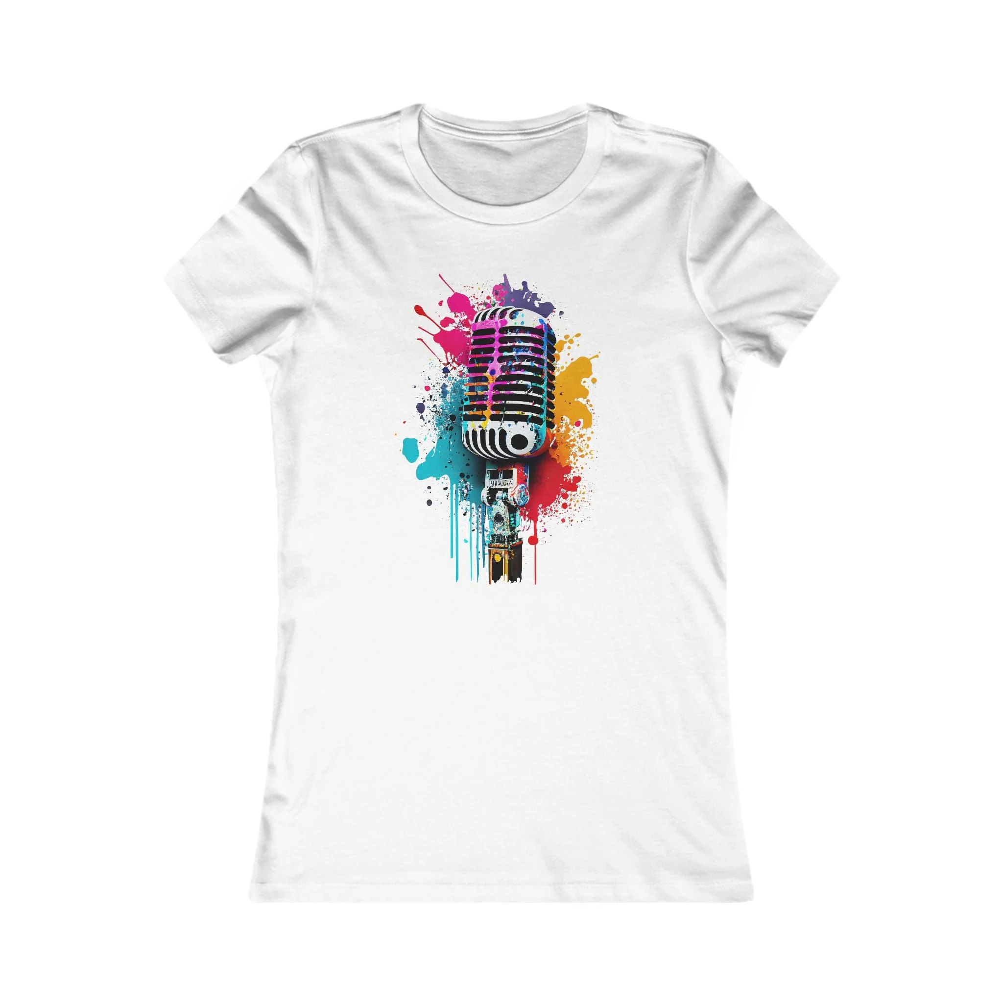 BLKBOK Splatter microphone Women's Perfect Tee - Image 2