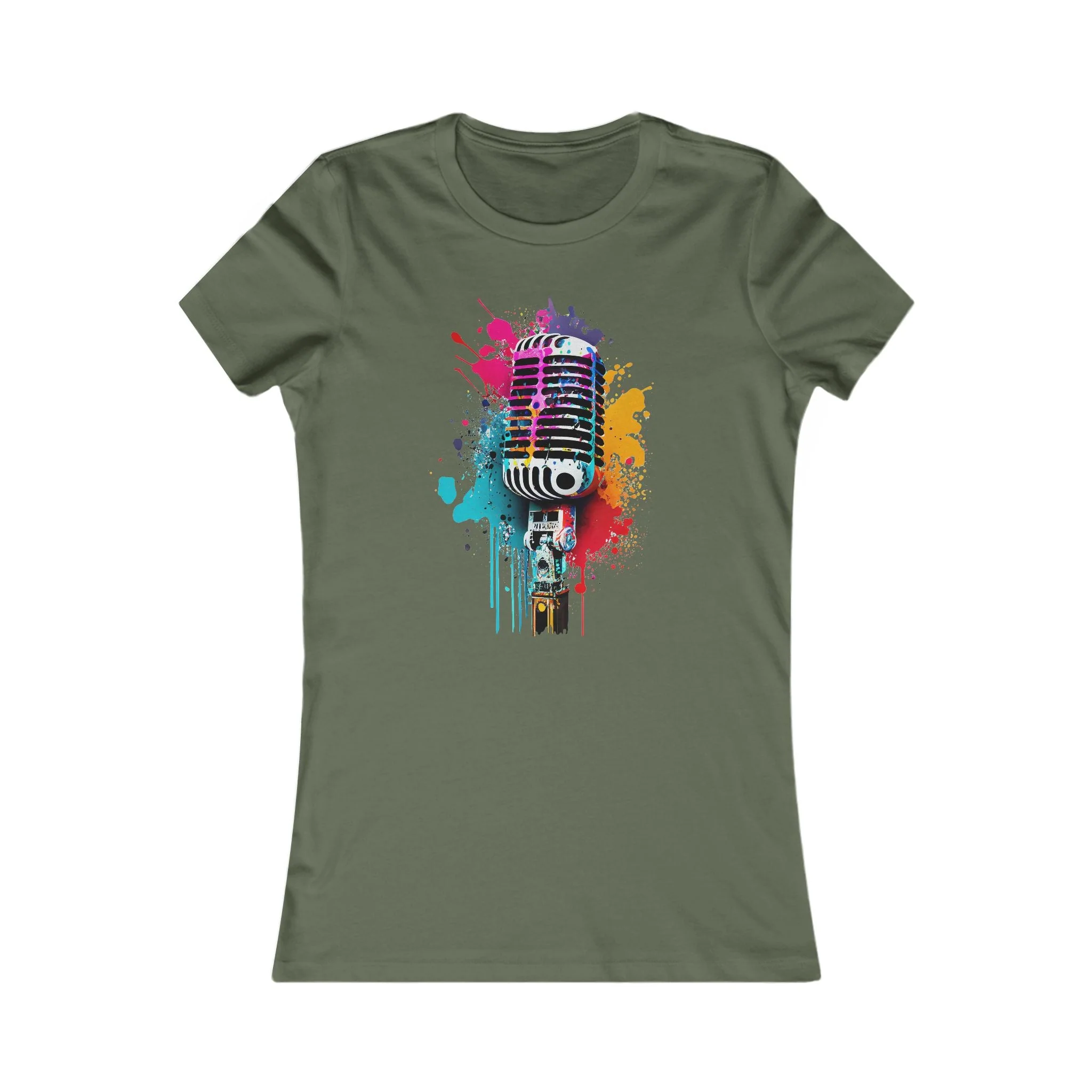 BLKBOK Splatter microphone Women's Perfect Tee - Image 4
