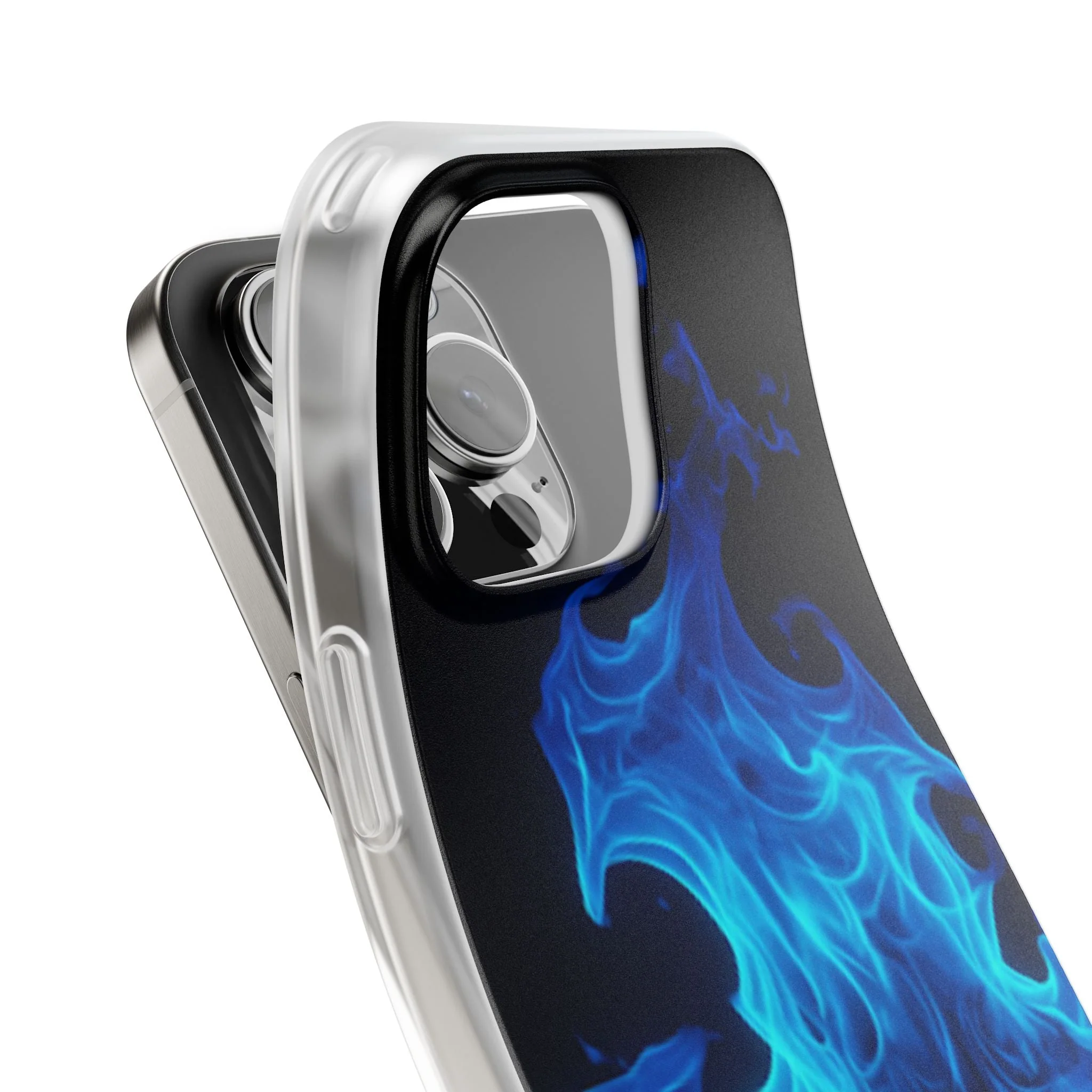 Blue Flame Flexi Phone Case - Image 115