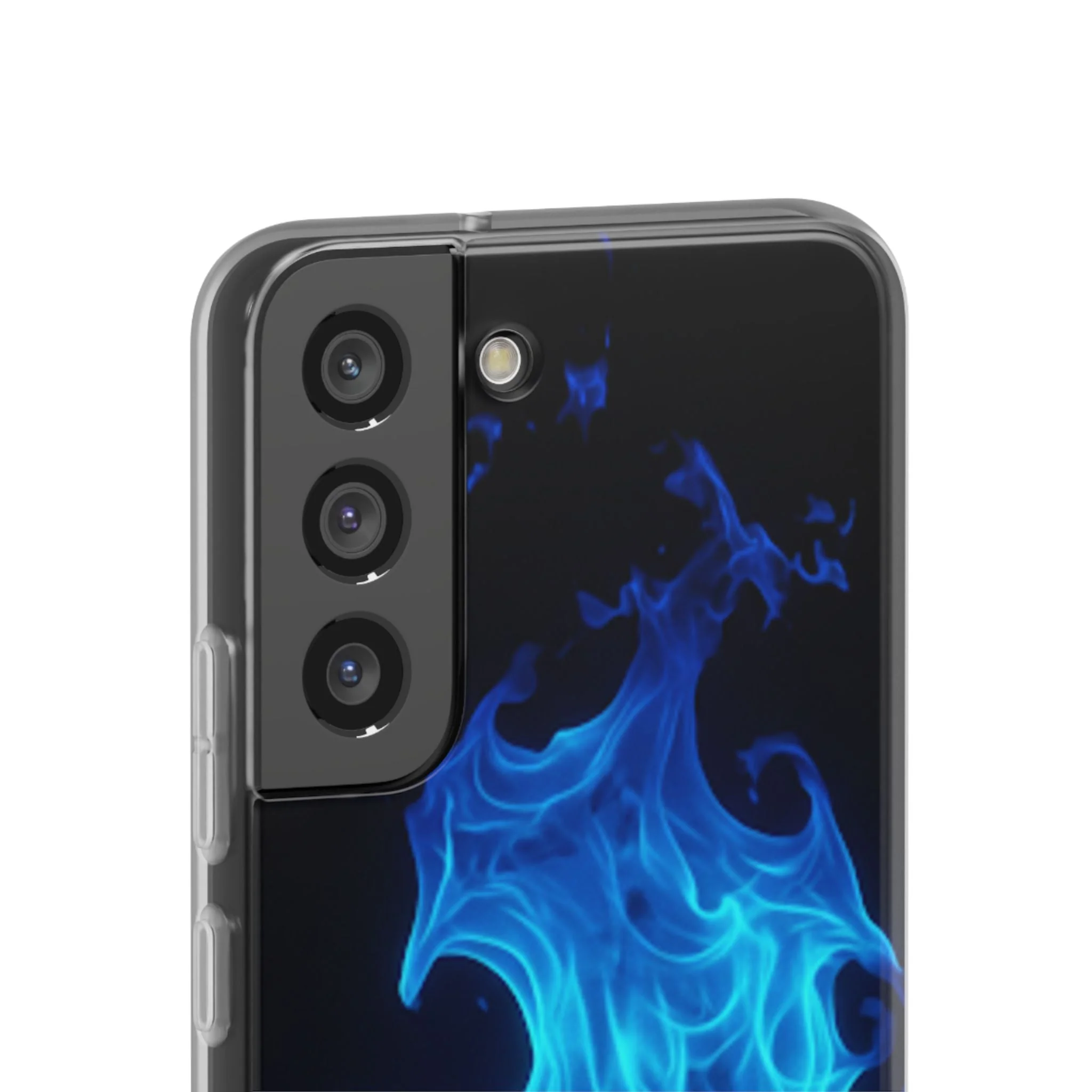 Blue Flame Flexi Phone Case - Image 73