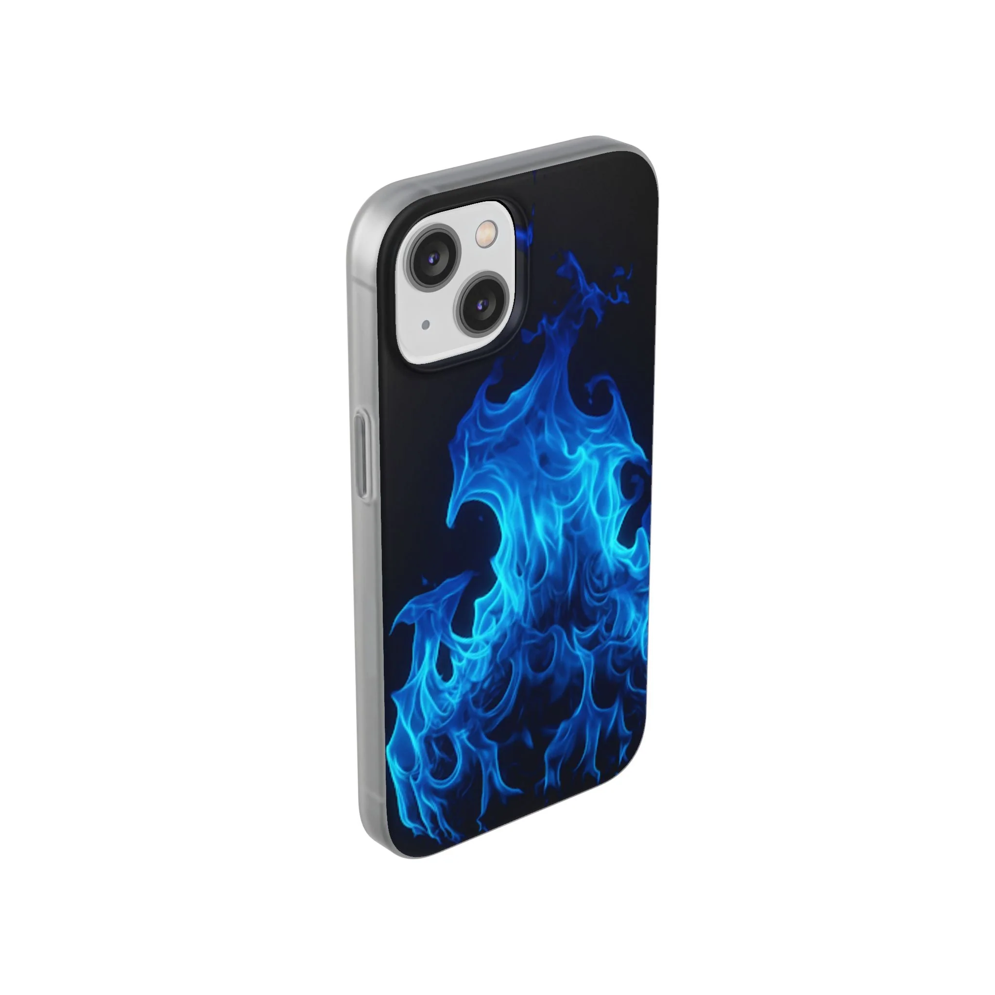 Blue Flame Flexi Phone Case - Image 80