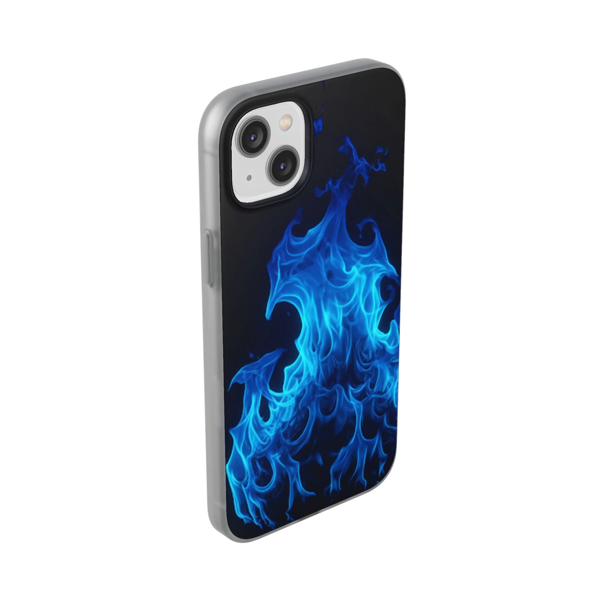 Blue Flame Flexi Phone Case - Image 86