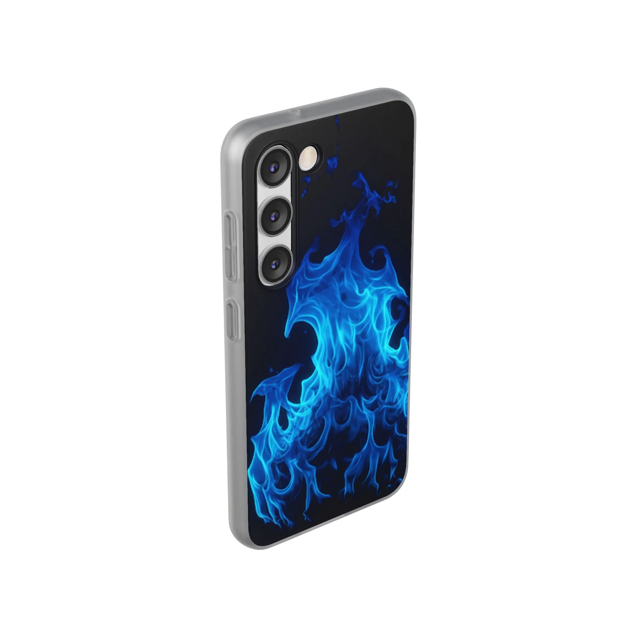 Blue Flame Flexi Phone Case - Image 92