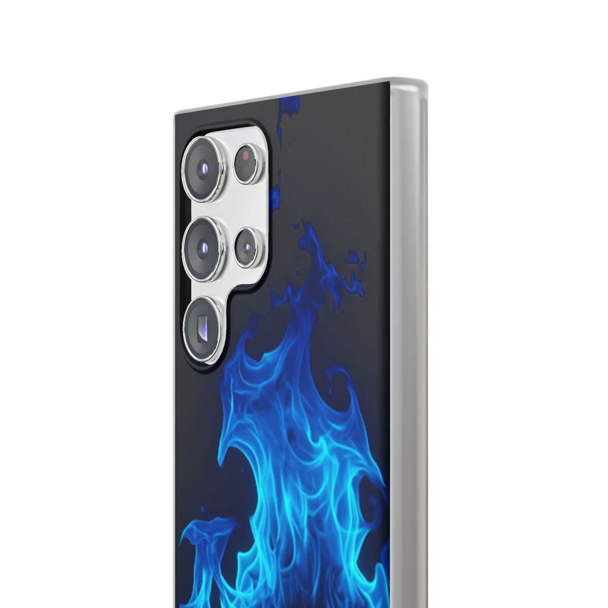 Blue Flame Flexi Phone Case - Image 97