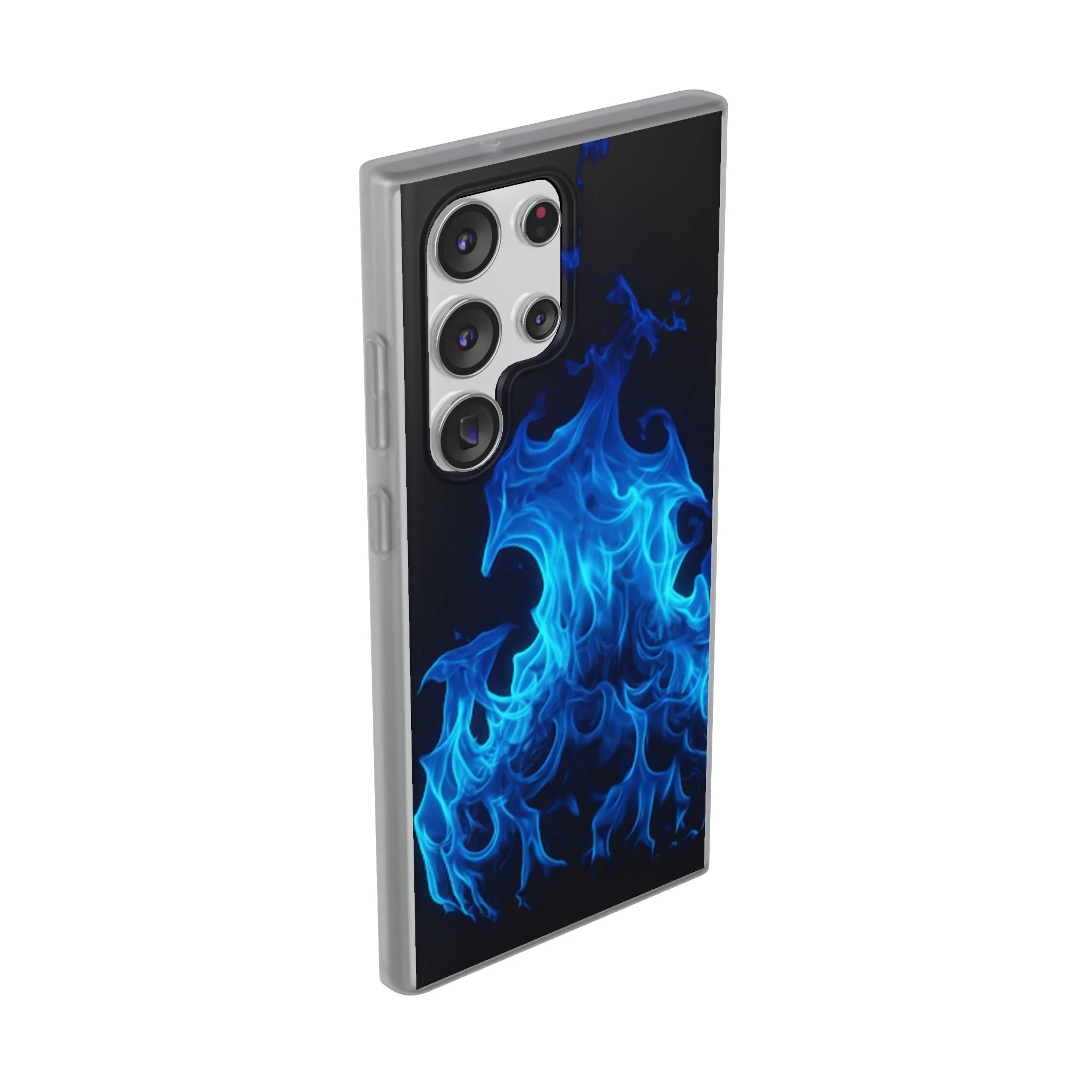 Blue Flame Flexi Phone Case - Image 98