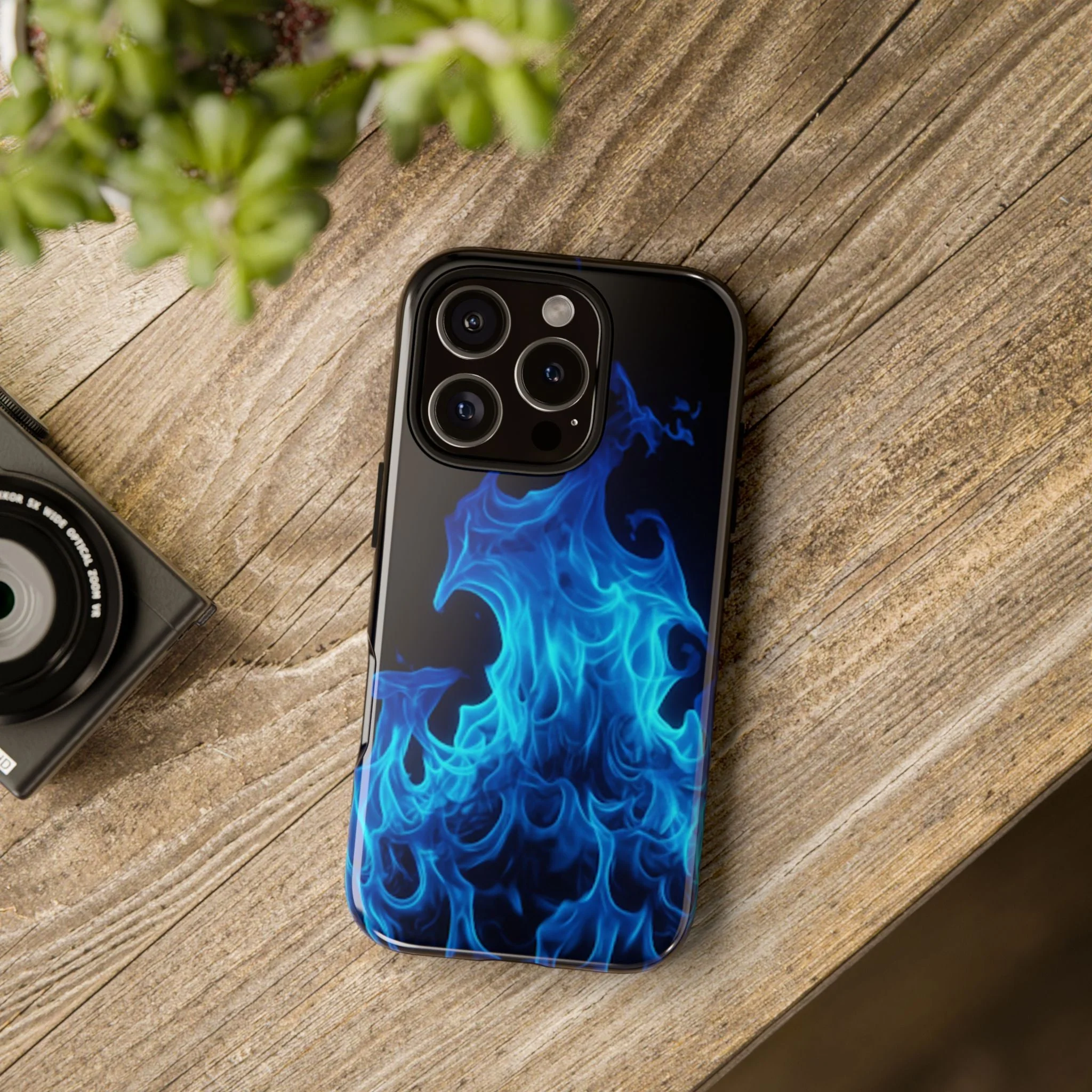 Blue Flames Tough  Phone Case - Image 105