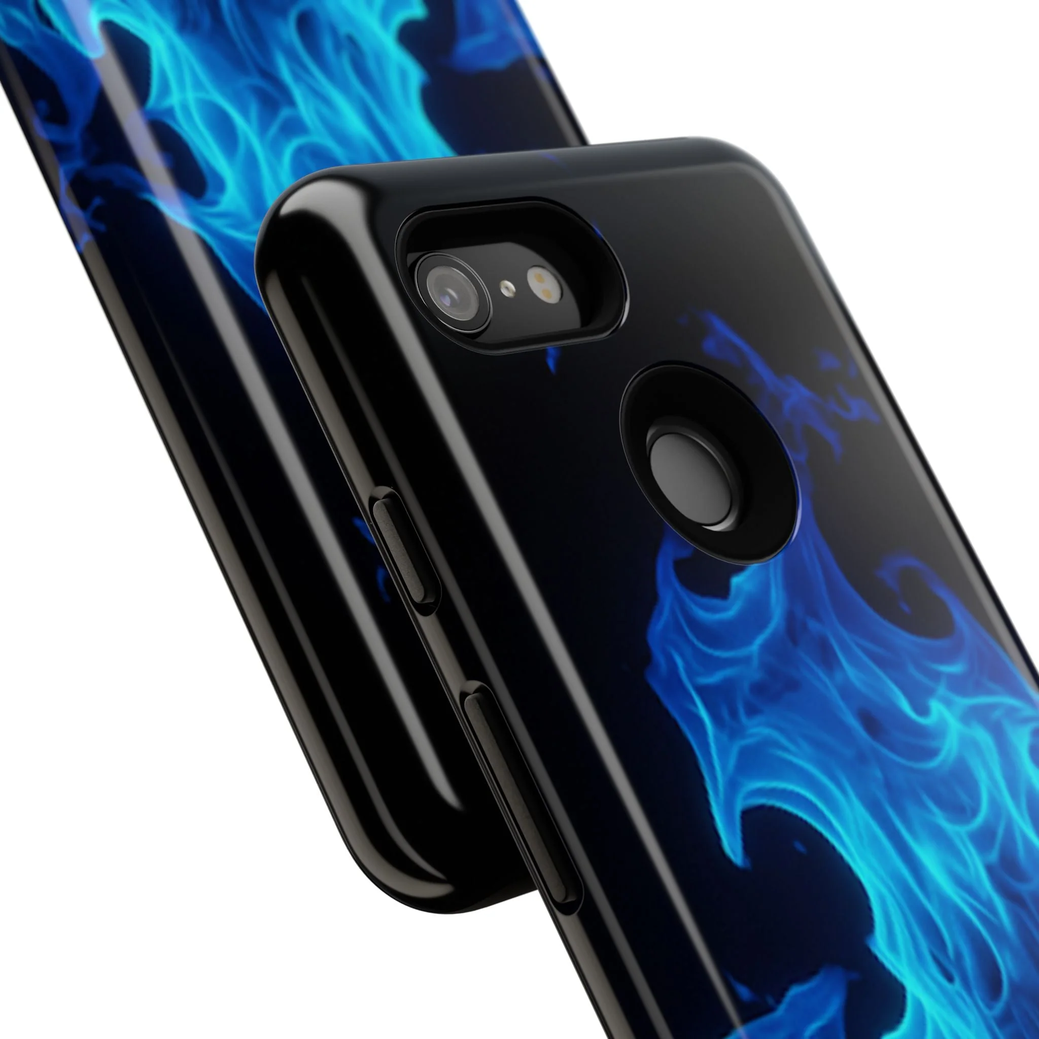 Blue Flames Tough  Phone Case - Image 123
