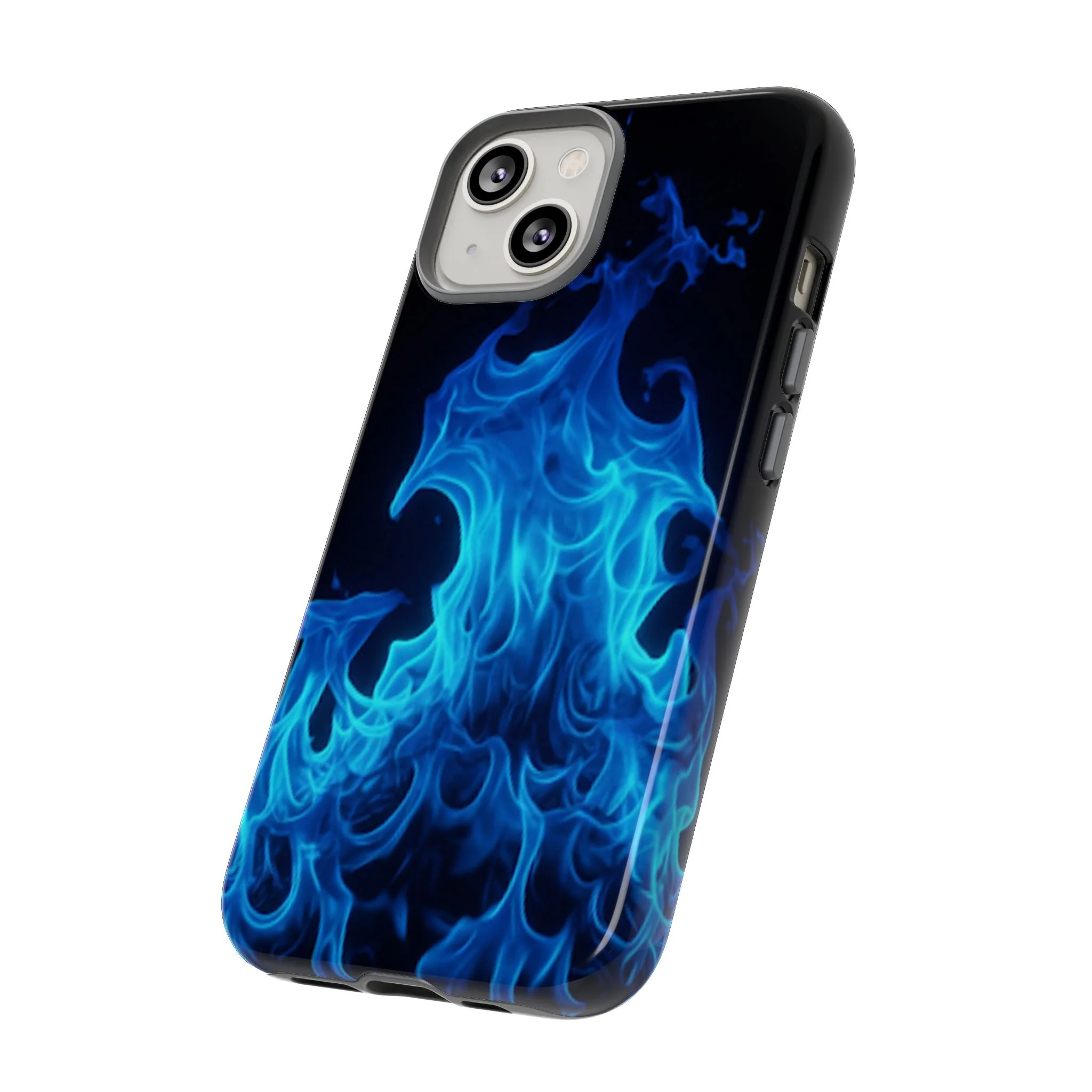 Blue Flames Tough  Phone Case - Image 63